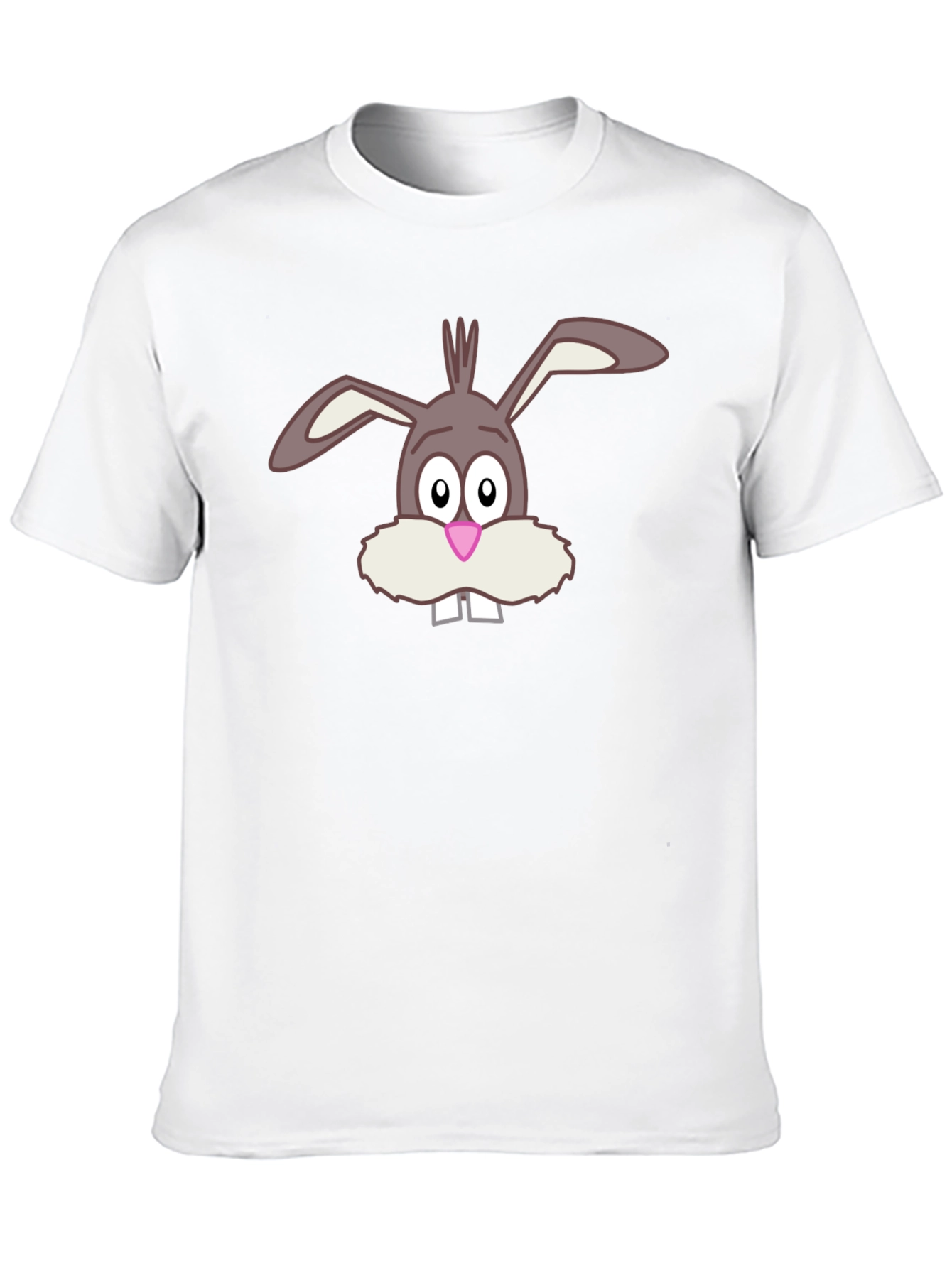 Funny Bunny Graphic Tee - Soft Cotton Black T-Shirt