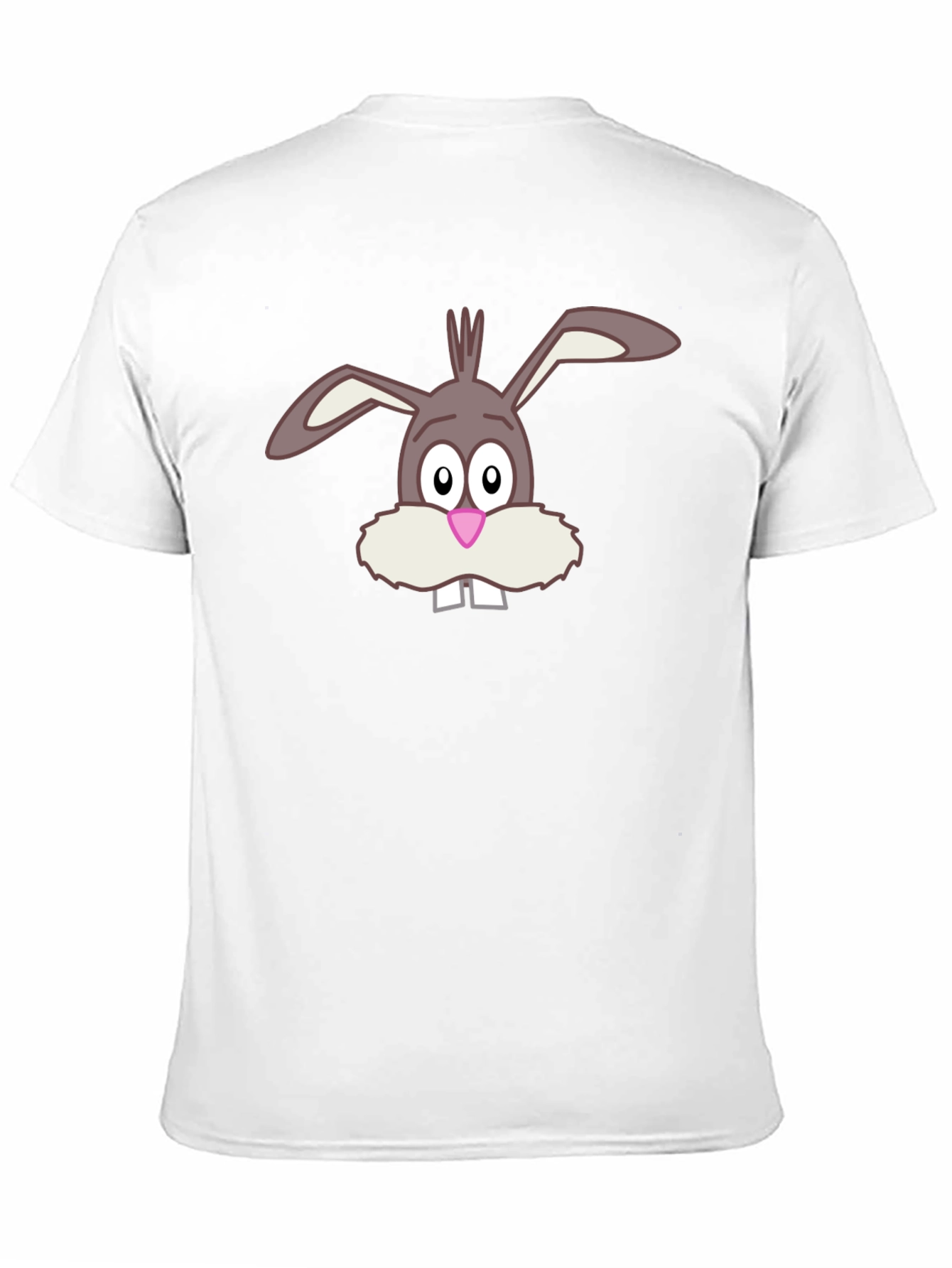 Funny Bunny Graphic Tee - Soft Cotton Black T-Shirt