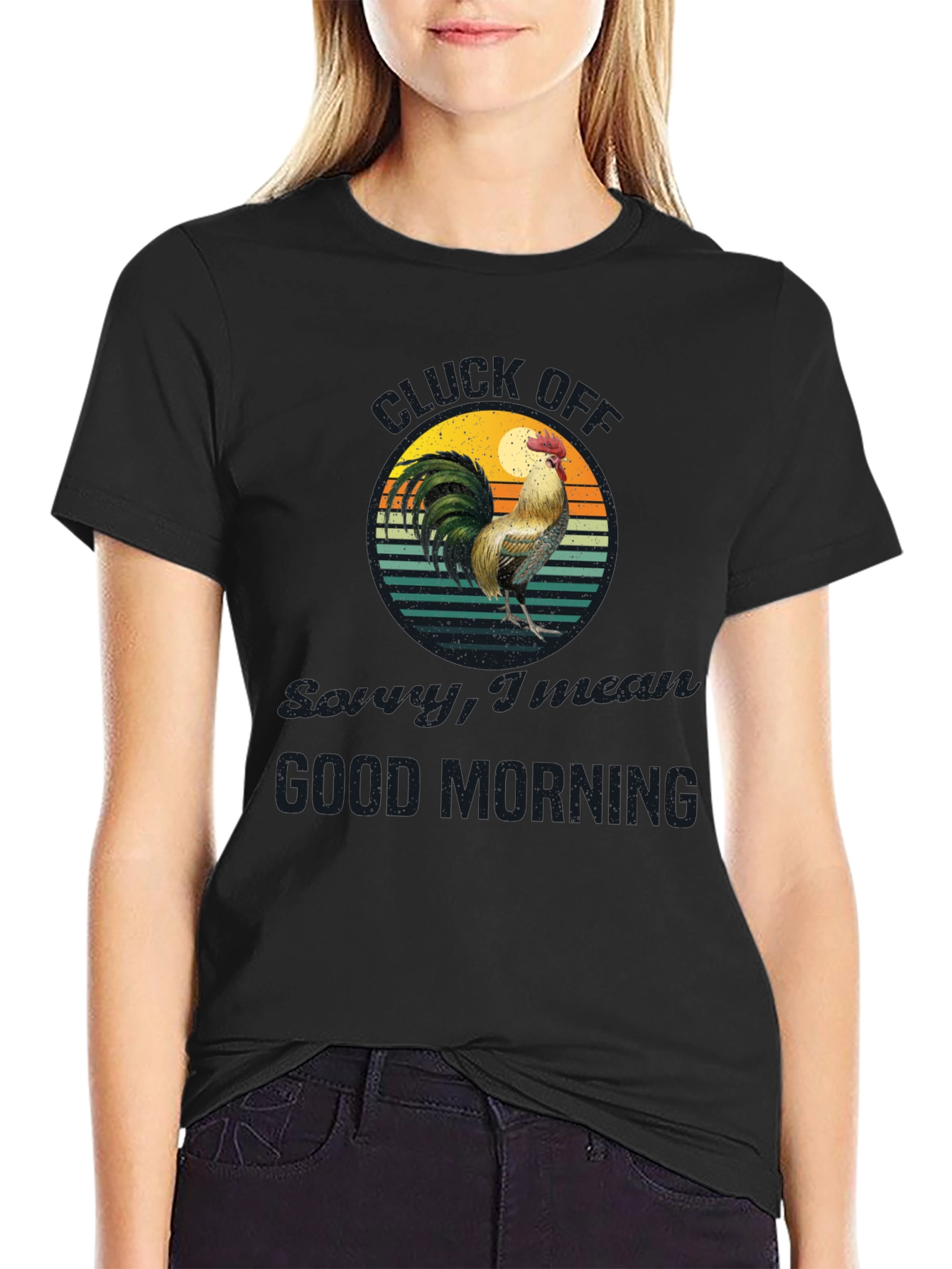Funny Rooster Graphic T-Shirt