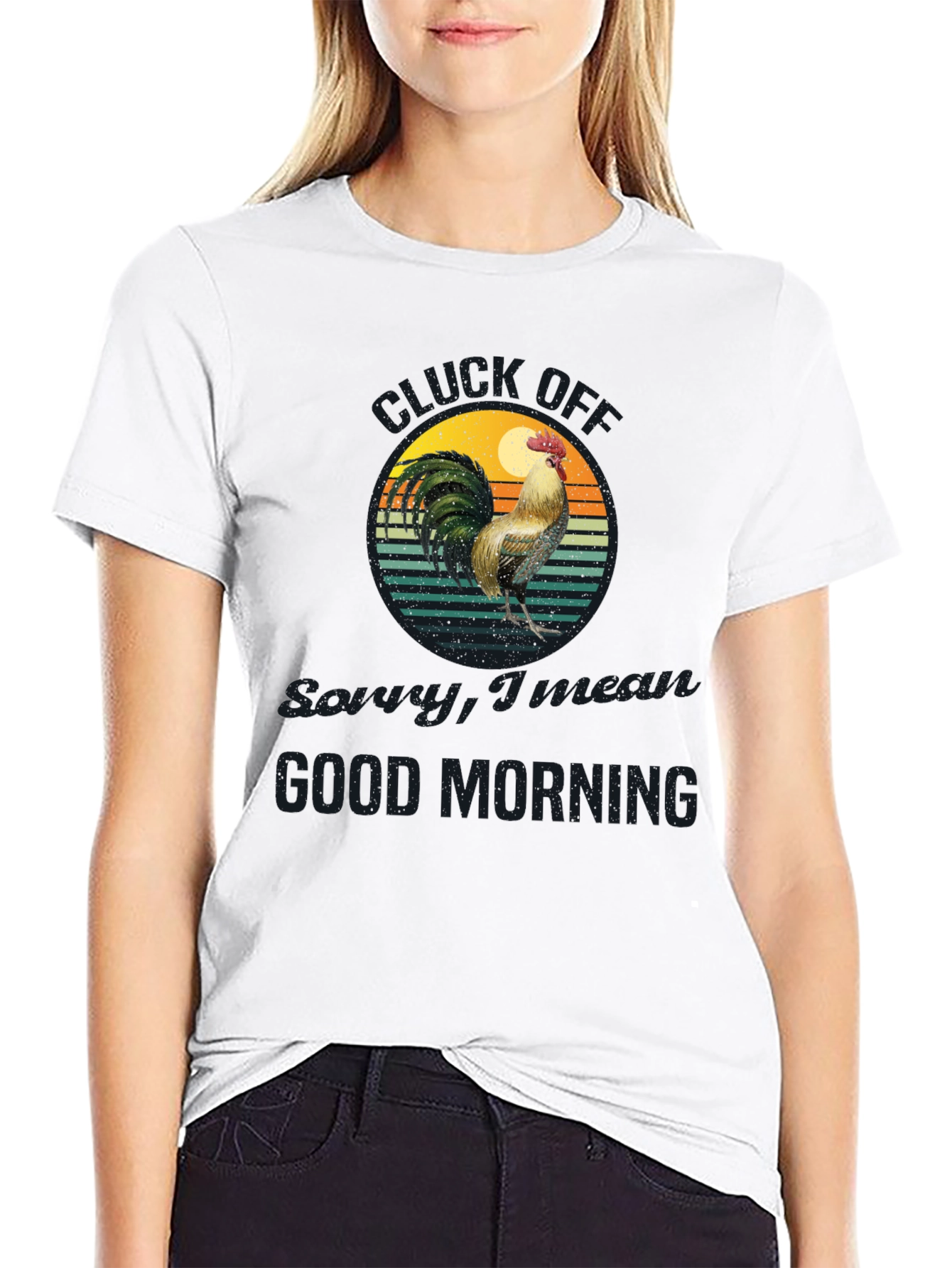 Funny Rooster Graphic T-Shirt