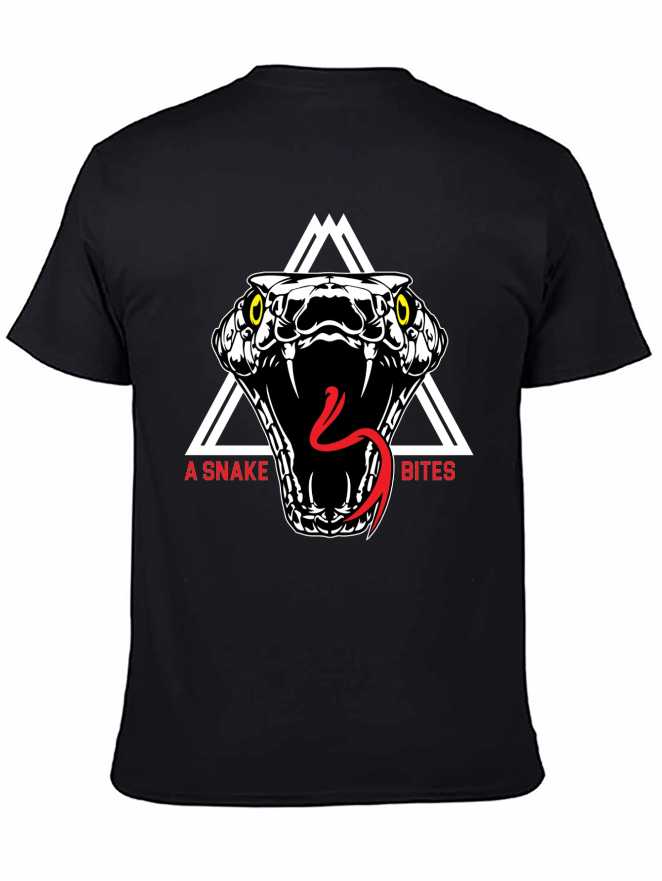 A Snake Bites Graphic Tee - Black