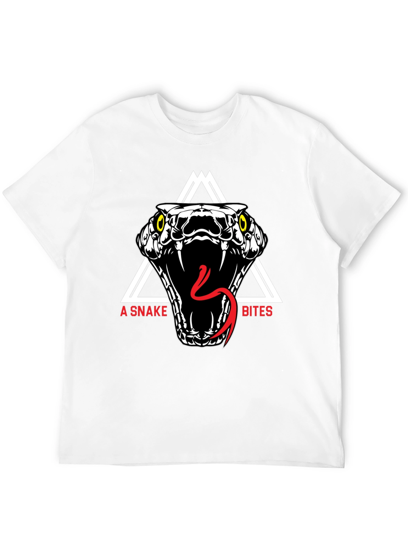A Snake Bites Graphic Tee - Black