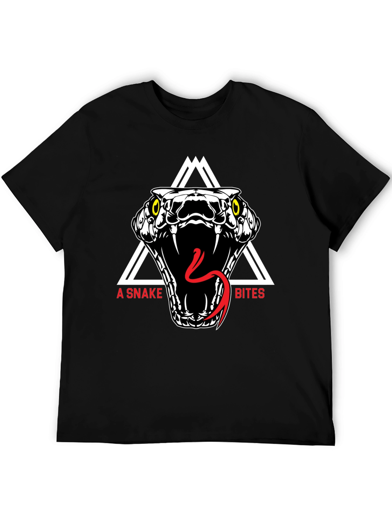 A Snake Bites Graphic Tee - Black