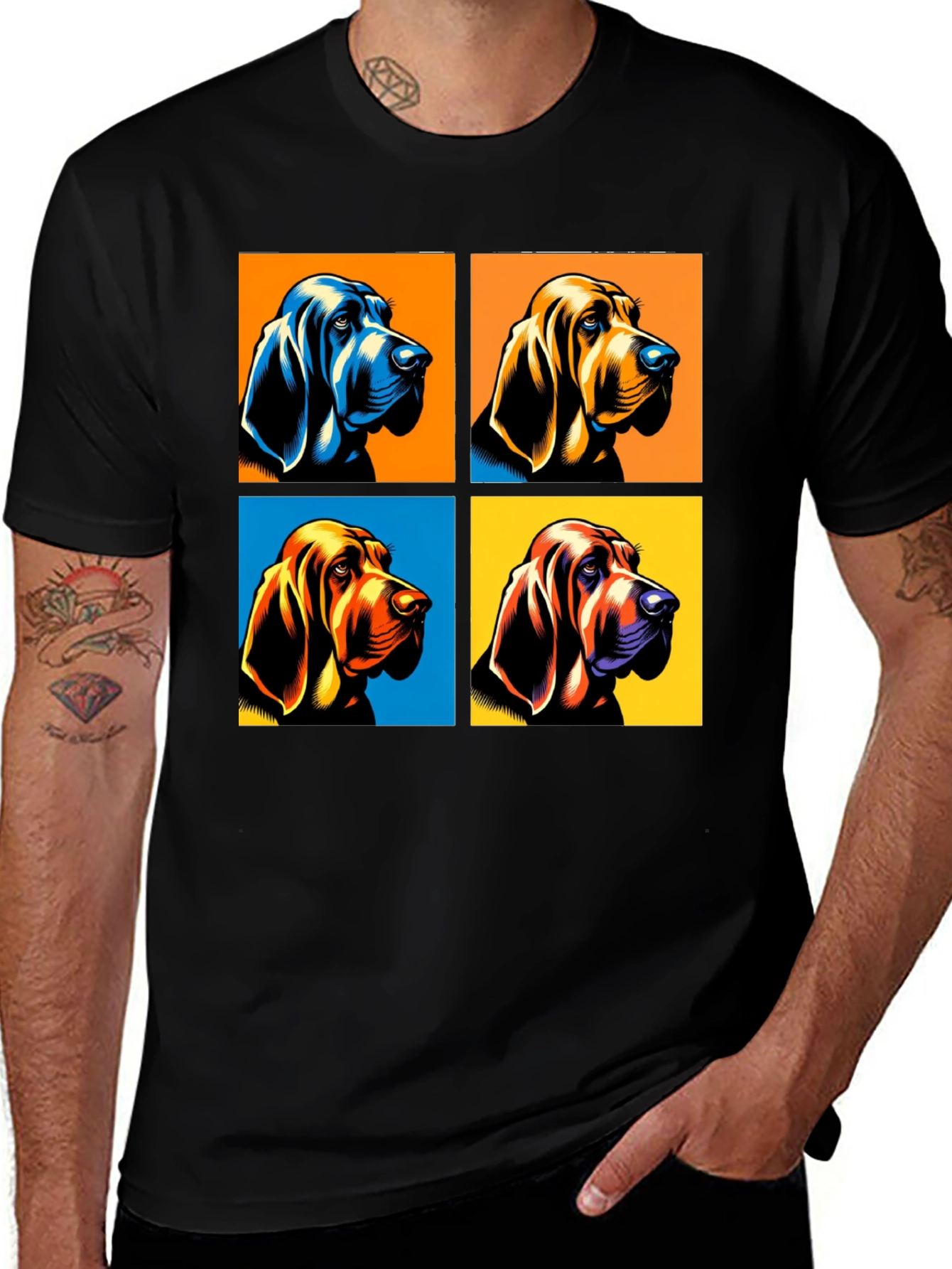 Pop Art Bloodhound T-Shirt