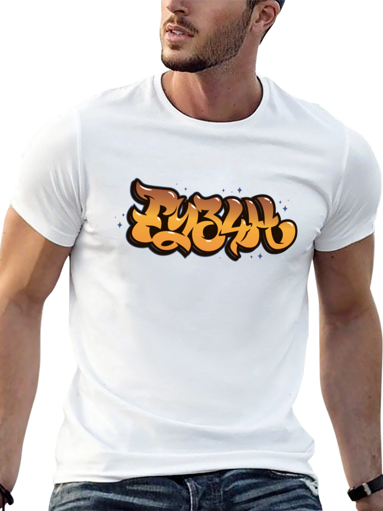 Cool Graphic Tee - Retro Graffiti Style