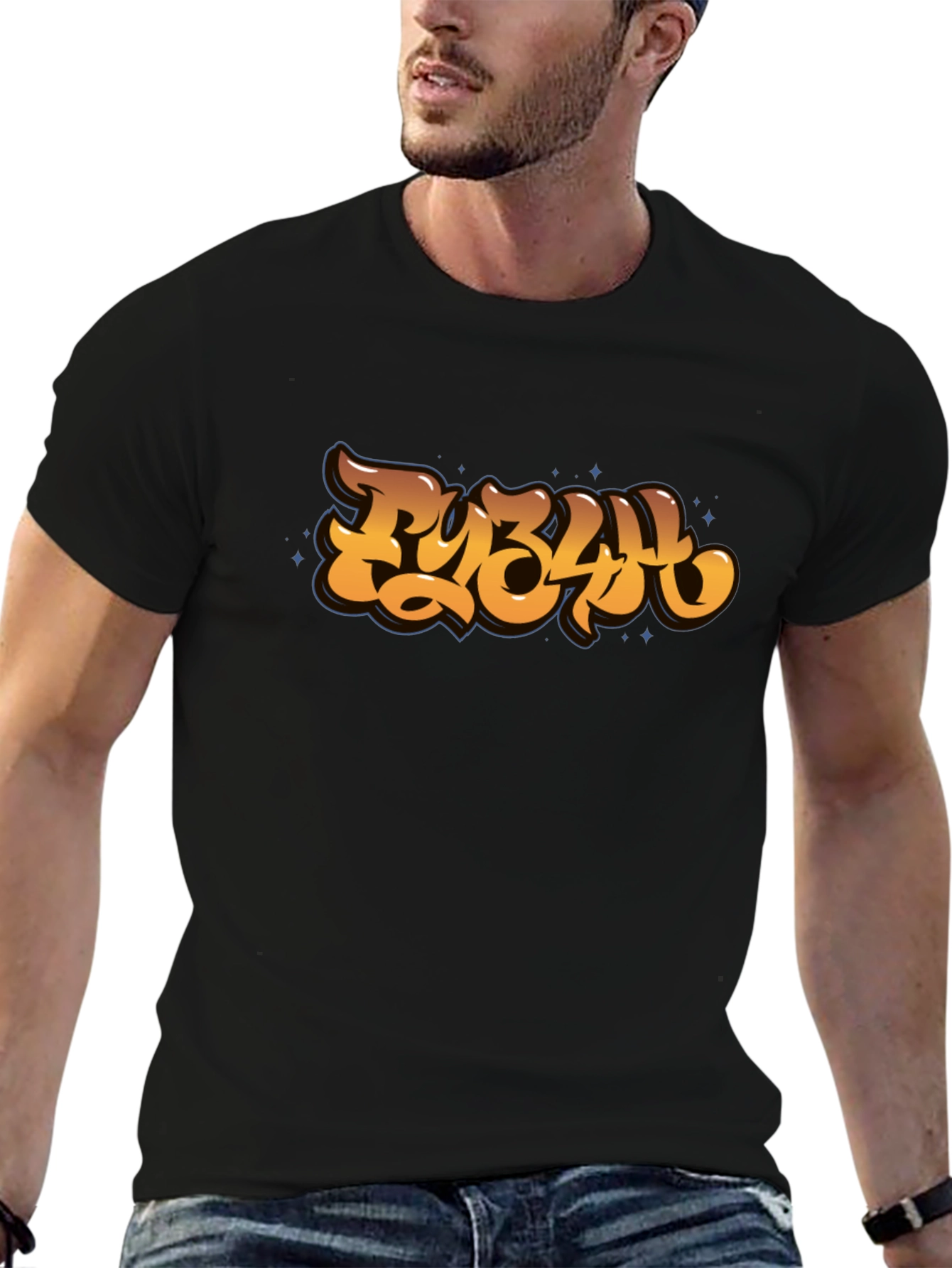 Cool Graphic Tee - Retro Graffiti Style