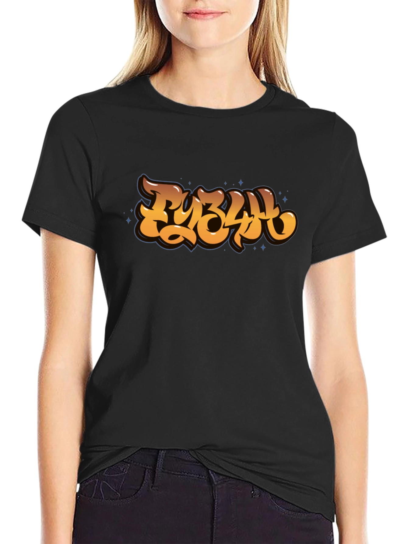 Cool Graphic Tee - Retro Graffiti Style