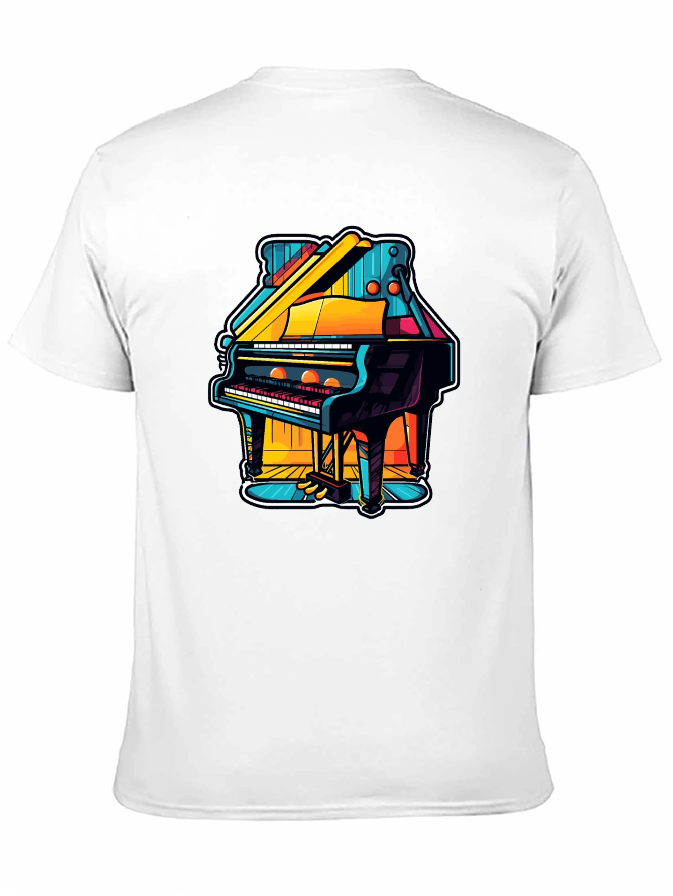 Piano Graphic Tee - Unique Music Lover Gift