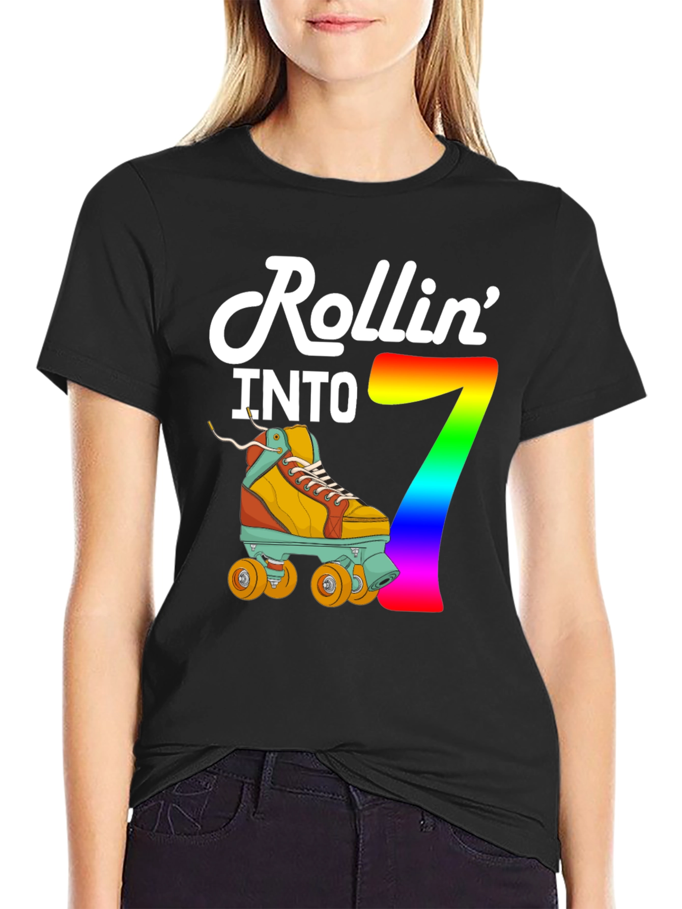 Rollin Into 7th Birthday T-Shirt