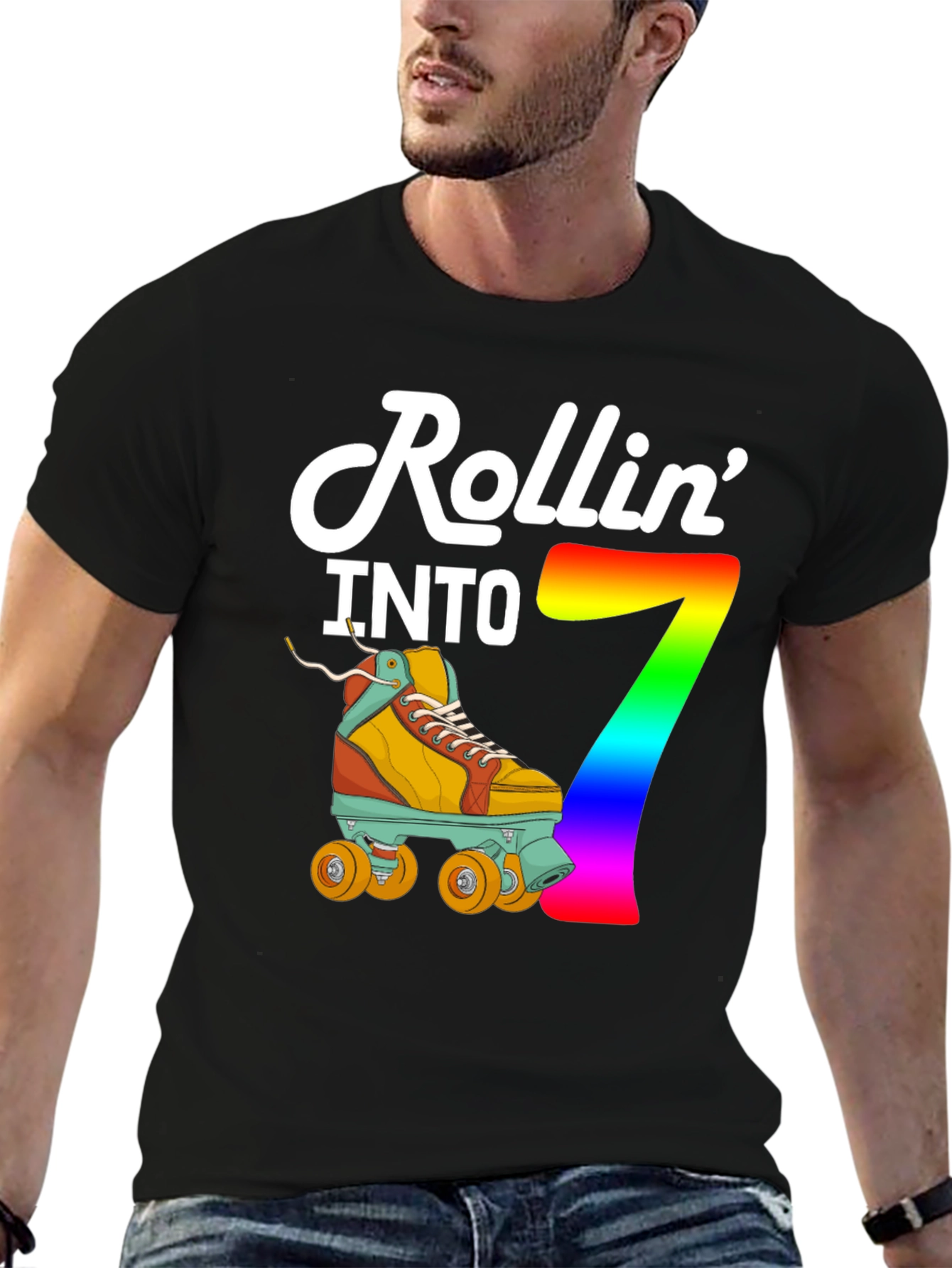 Rollin Into 7th Birthday T-Shirt