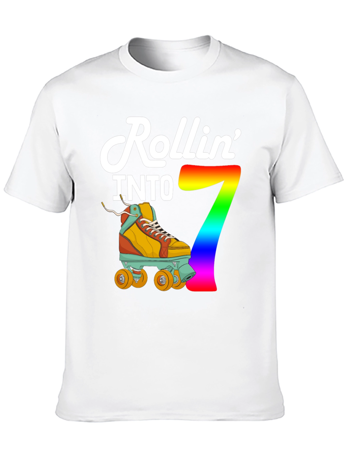 Rollin Into 7th Birthday T-Shirt