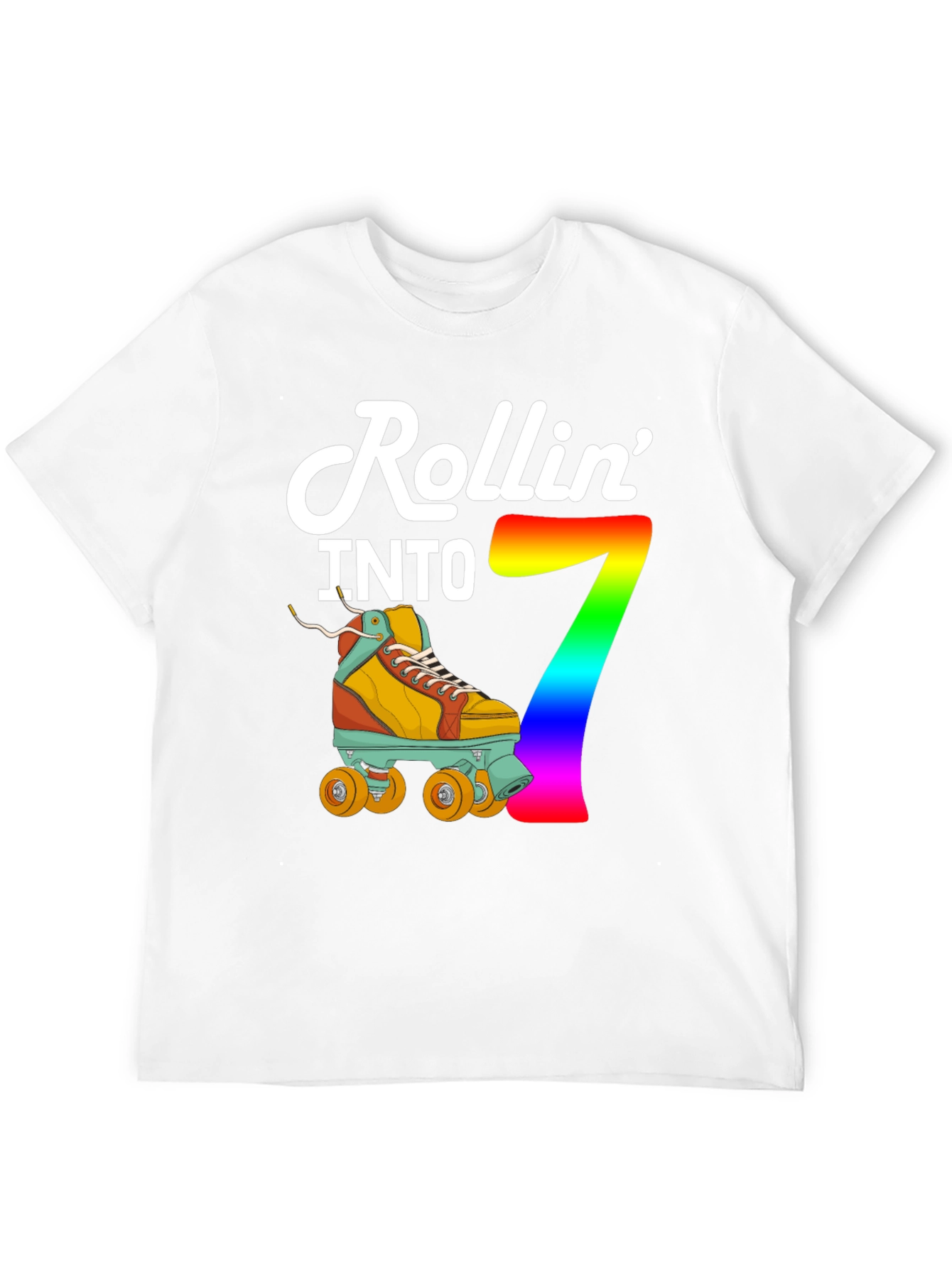 Rollin Into 7th Birthday T-Shirt