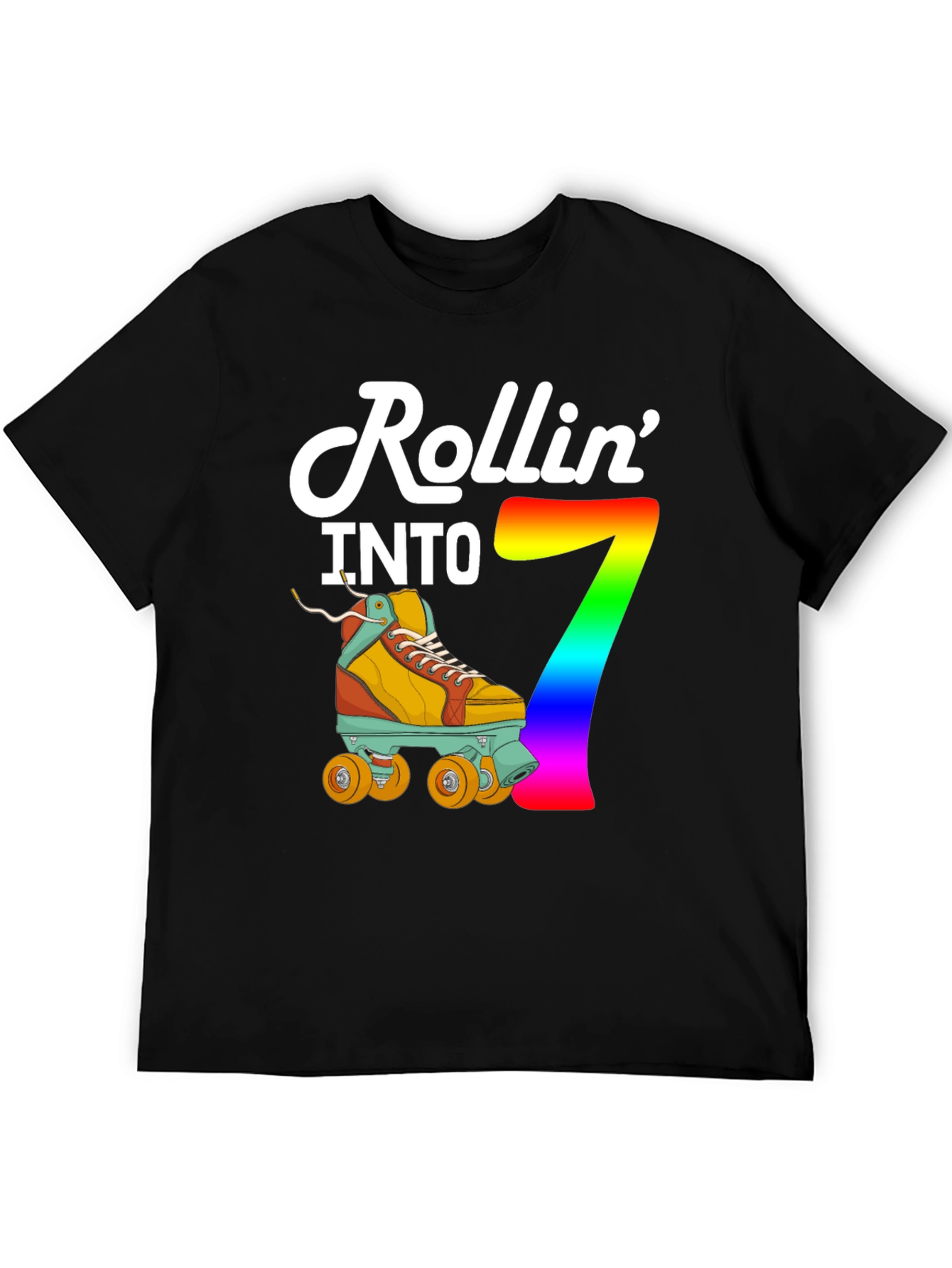 Rollin Into 7th Birthday T-Shirt