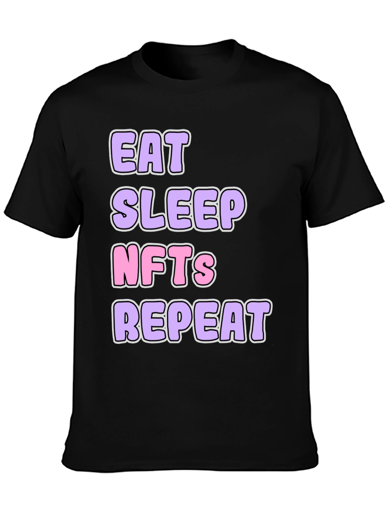 Eat Sleep NFTs Repeat Graphic Tee