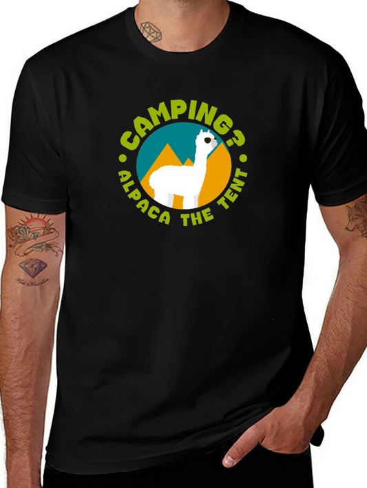Camping Alpaca T-Shirt