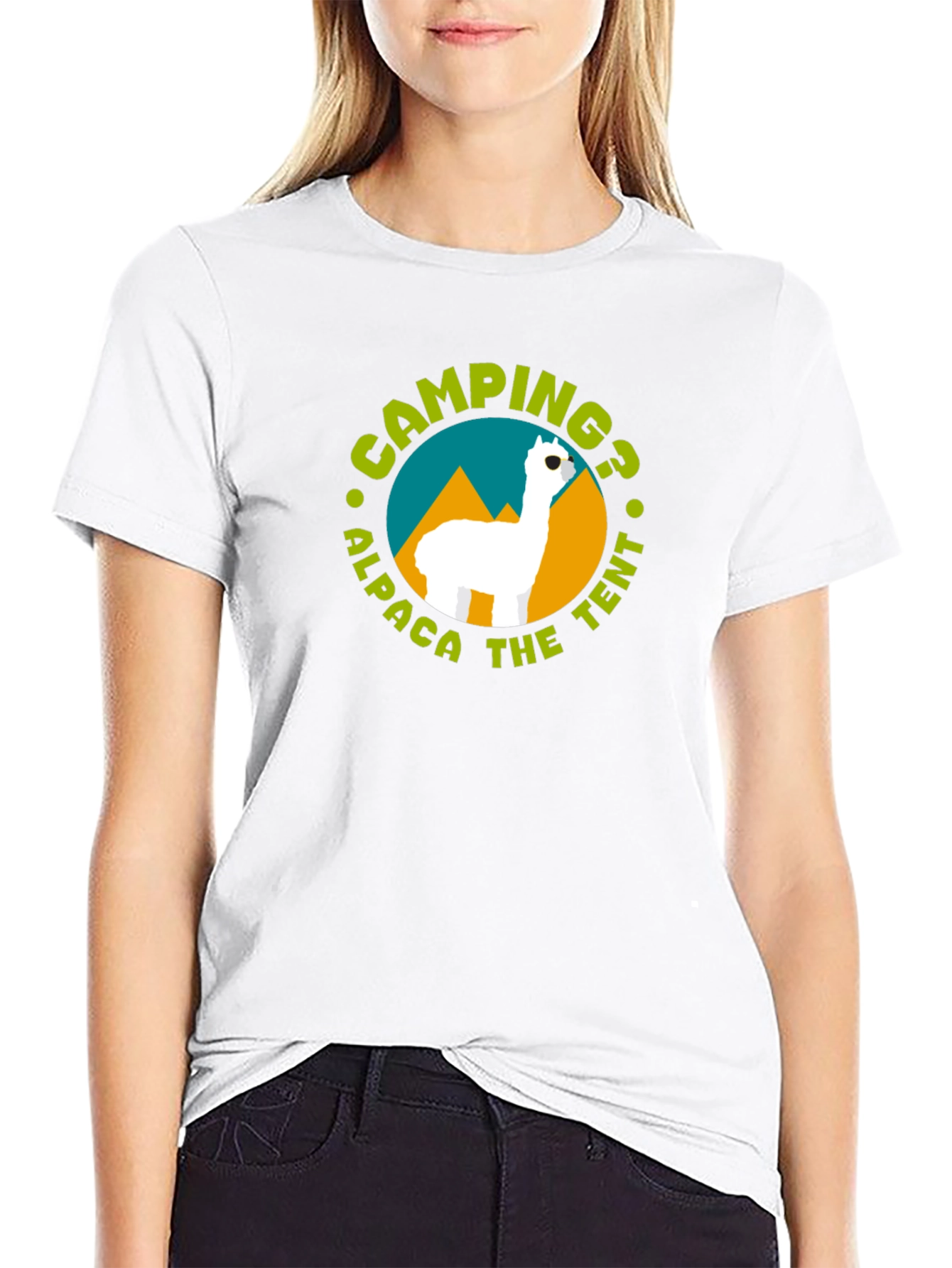 Camping Alpaca T-Shirt