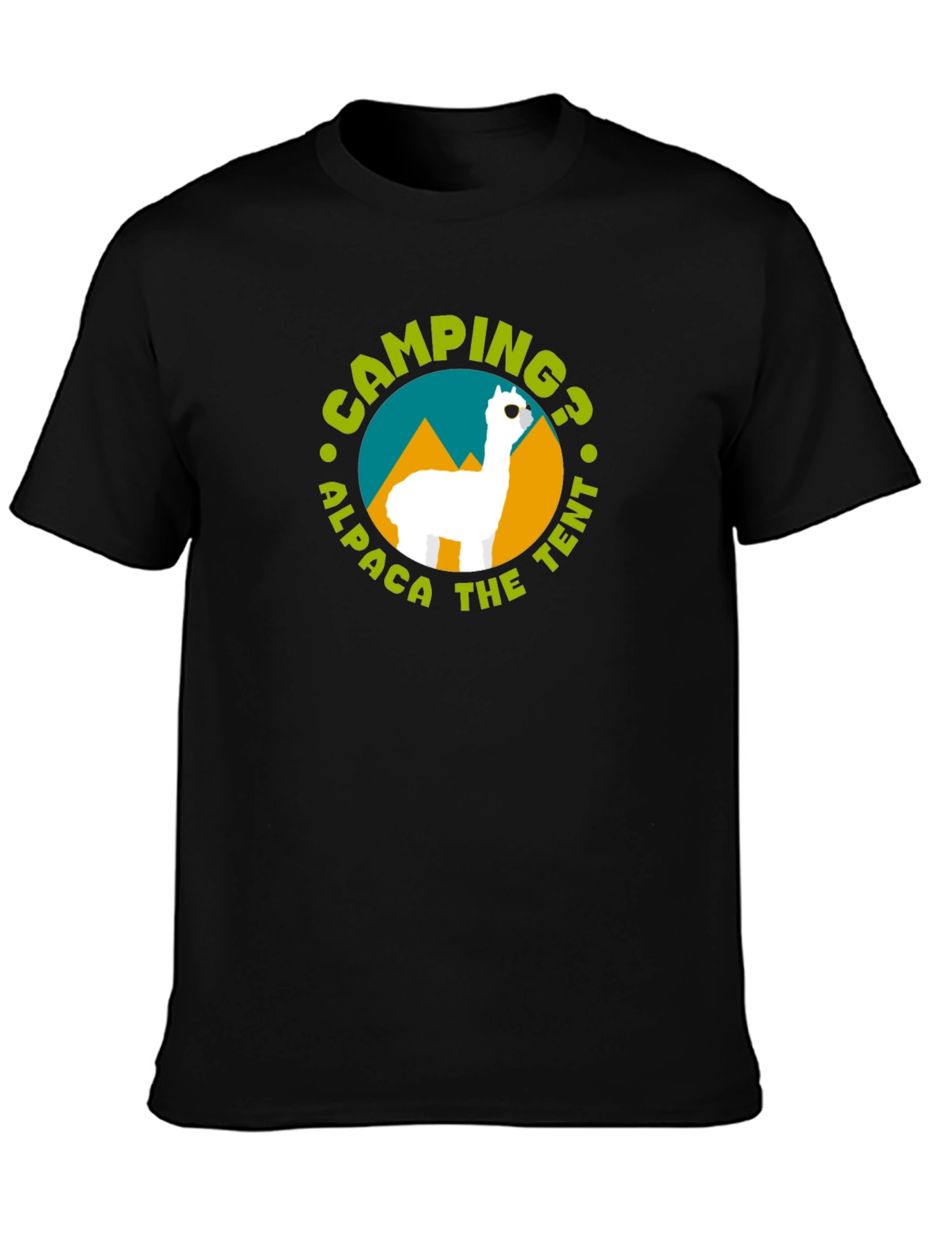 Camping Alpaca T-Shirt