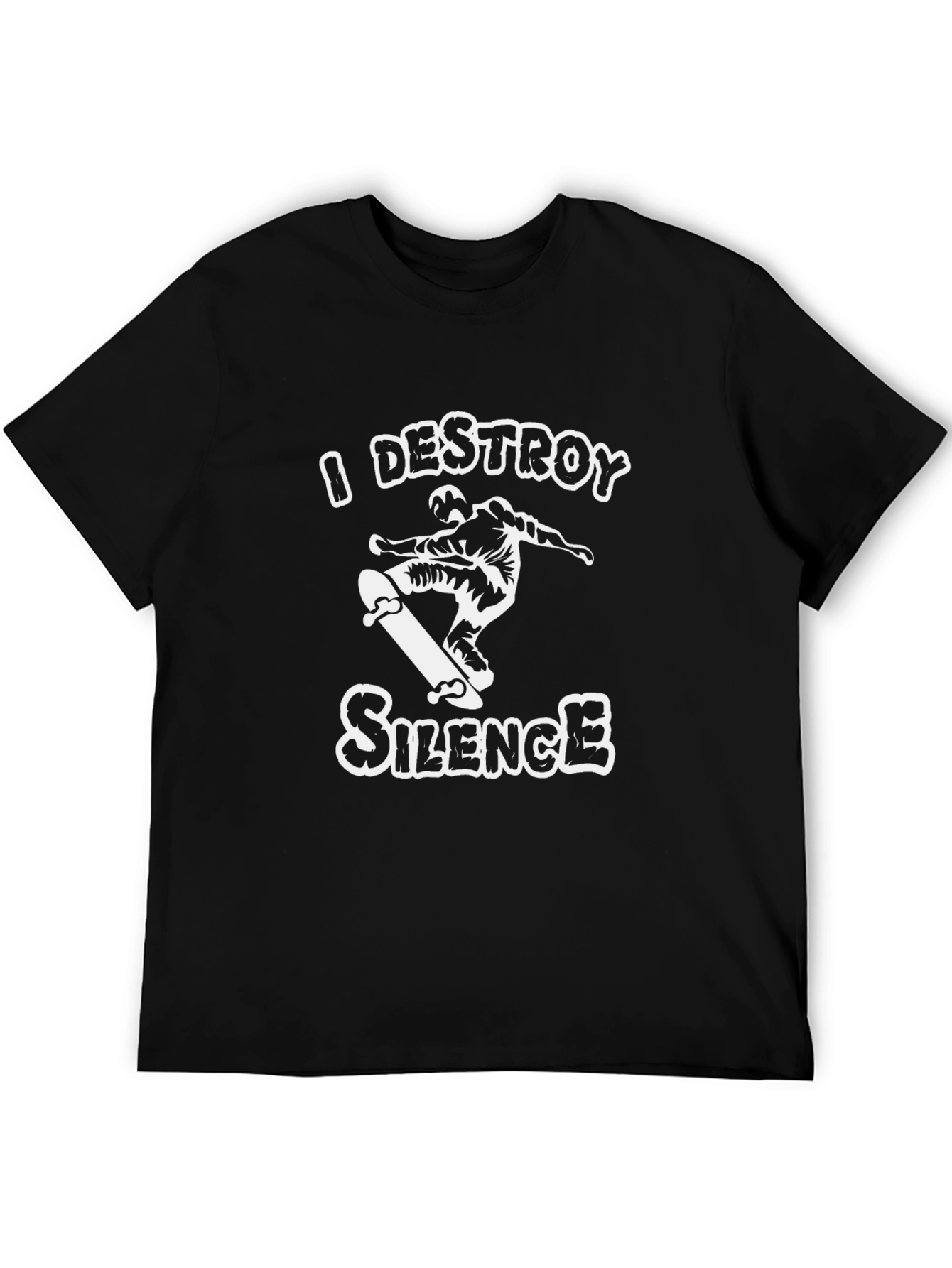 I Destroy Silence Skateboard T-Shirt