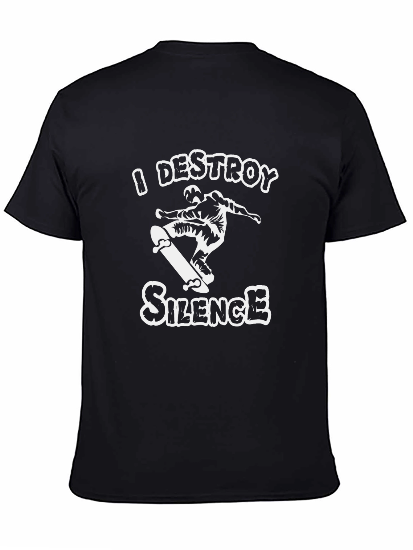 I Destroy Silence Skateboard T-Shirt