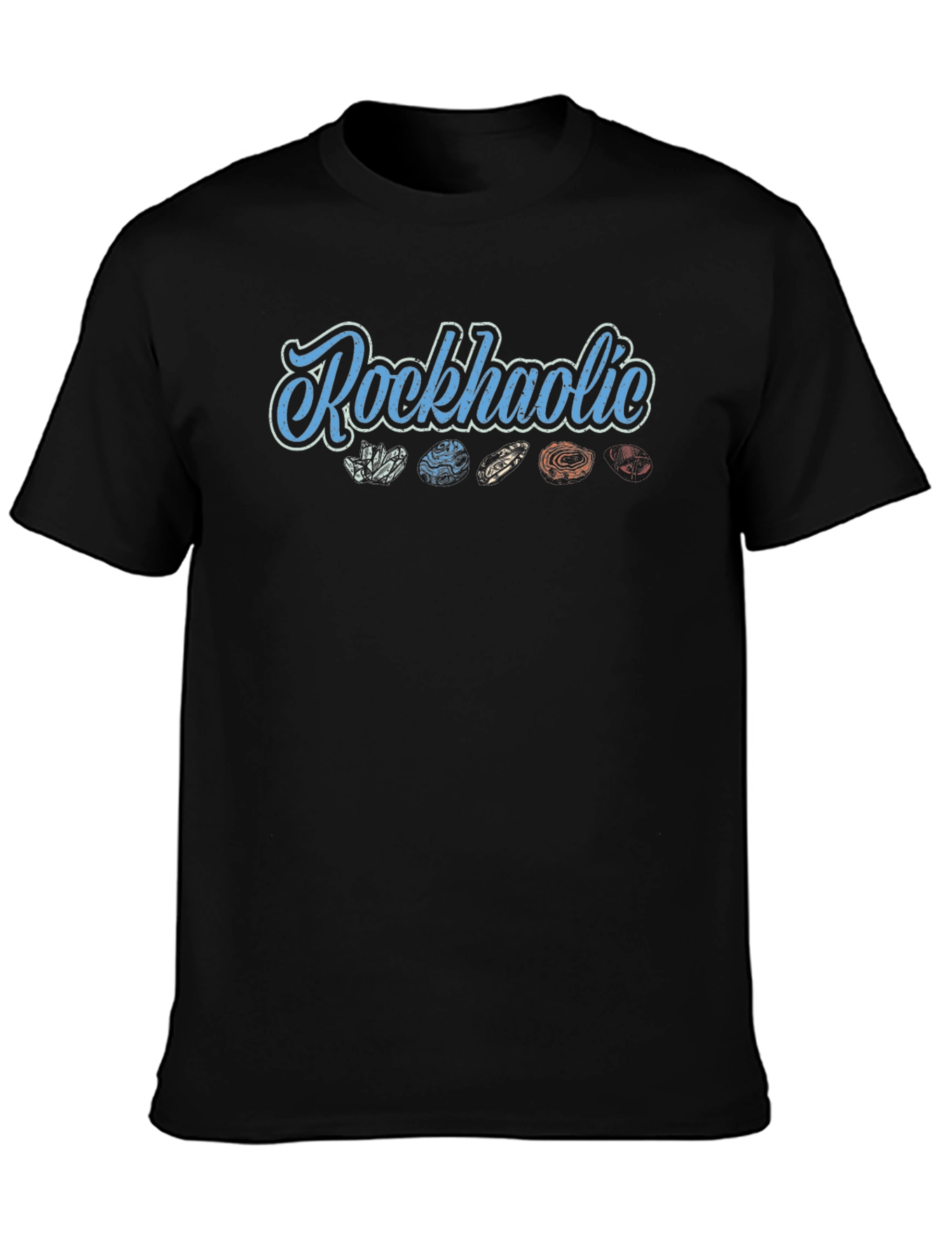 Rockaholic Graphic Tee - Geology & Music Lover T-Shirt