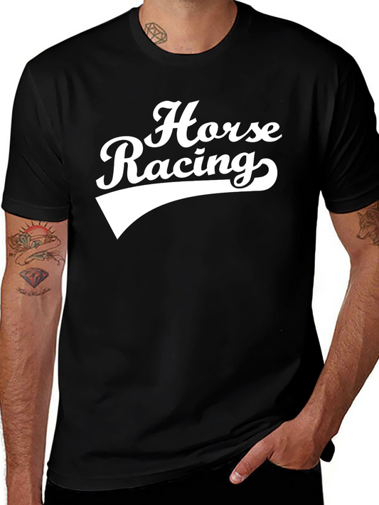 Horse Racing Graphic T-Shirt - Retro Style