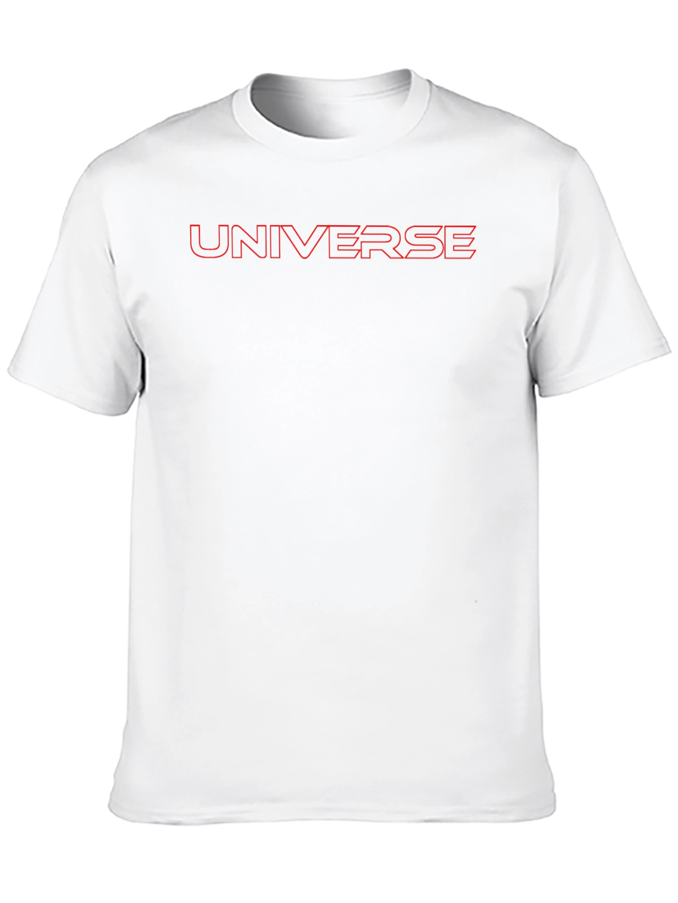 Universe Red Outline Black T-Shirt