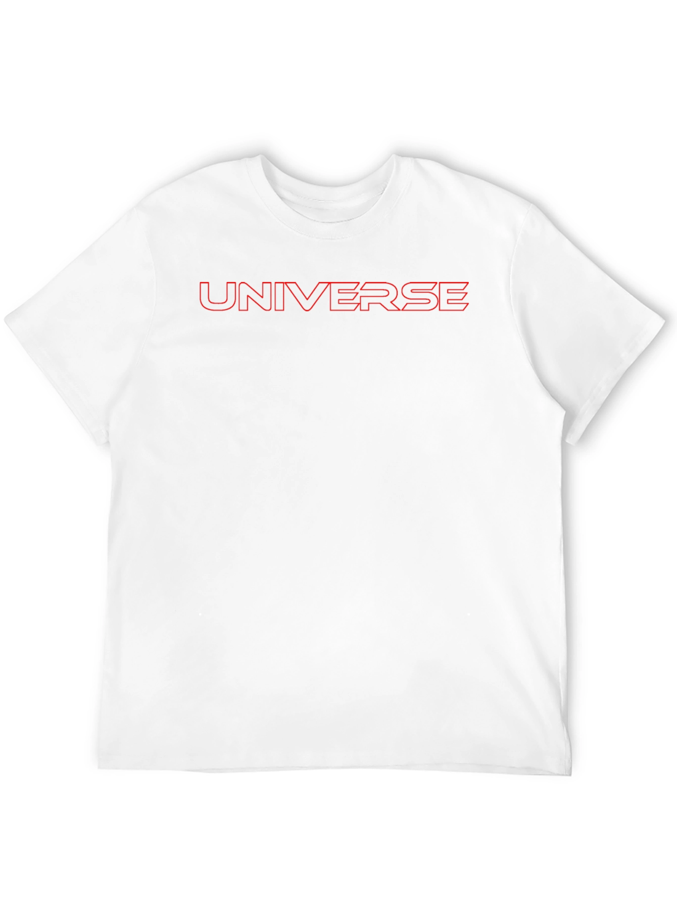 Universe Red Outline Black T-Shirt