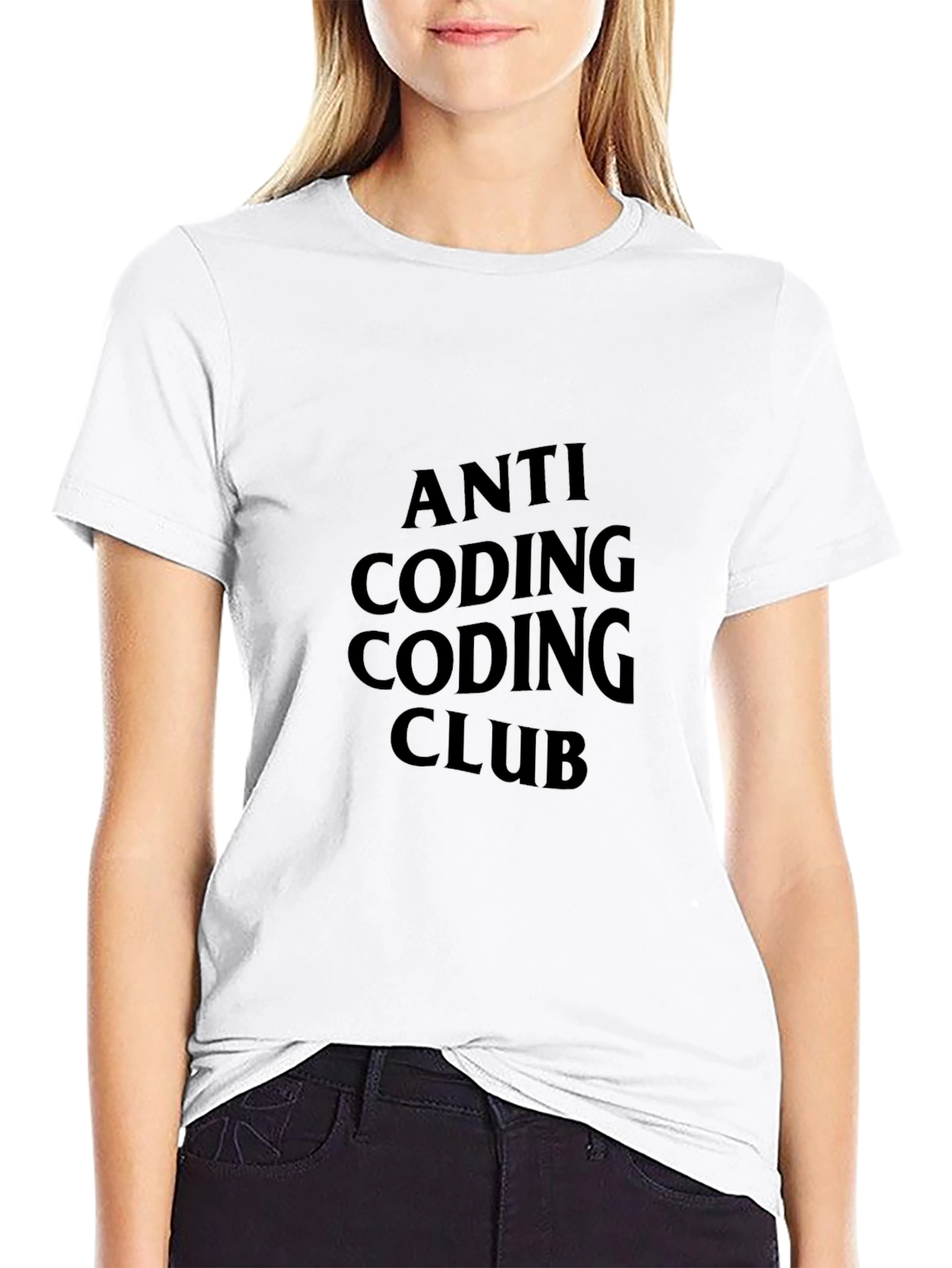 Anti Coding Coding Club Black T-Shirt