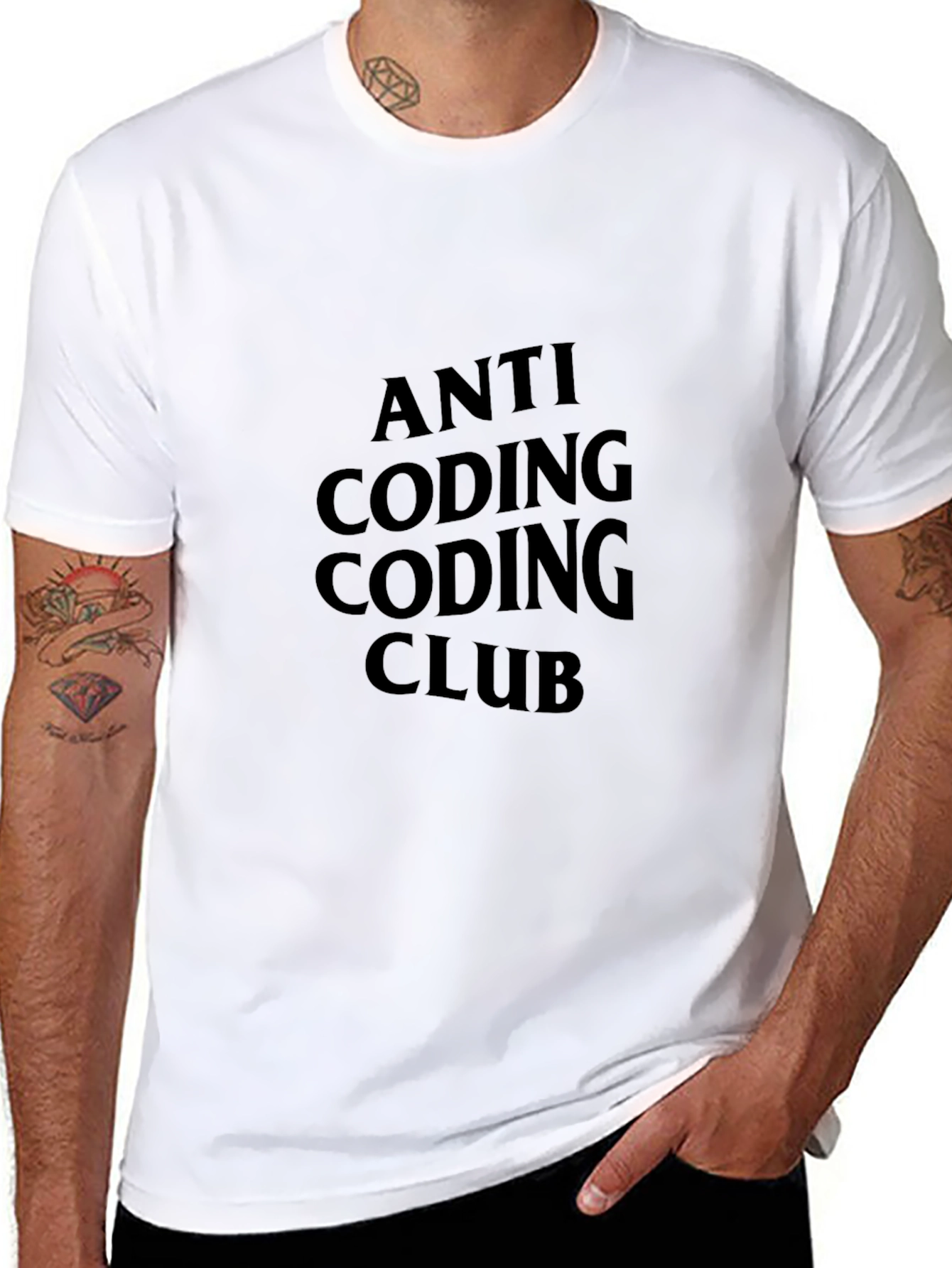 Anti Coding Coding Club Black T-Shirt