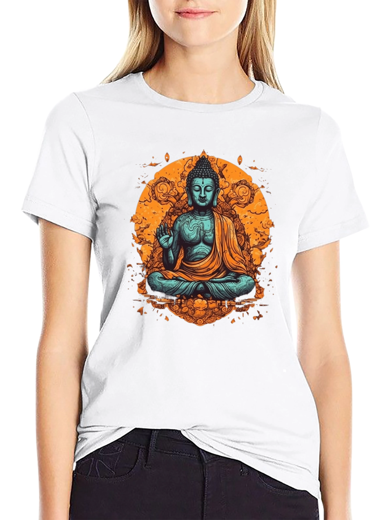 Buddha Graphic Black T-Shirt