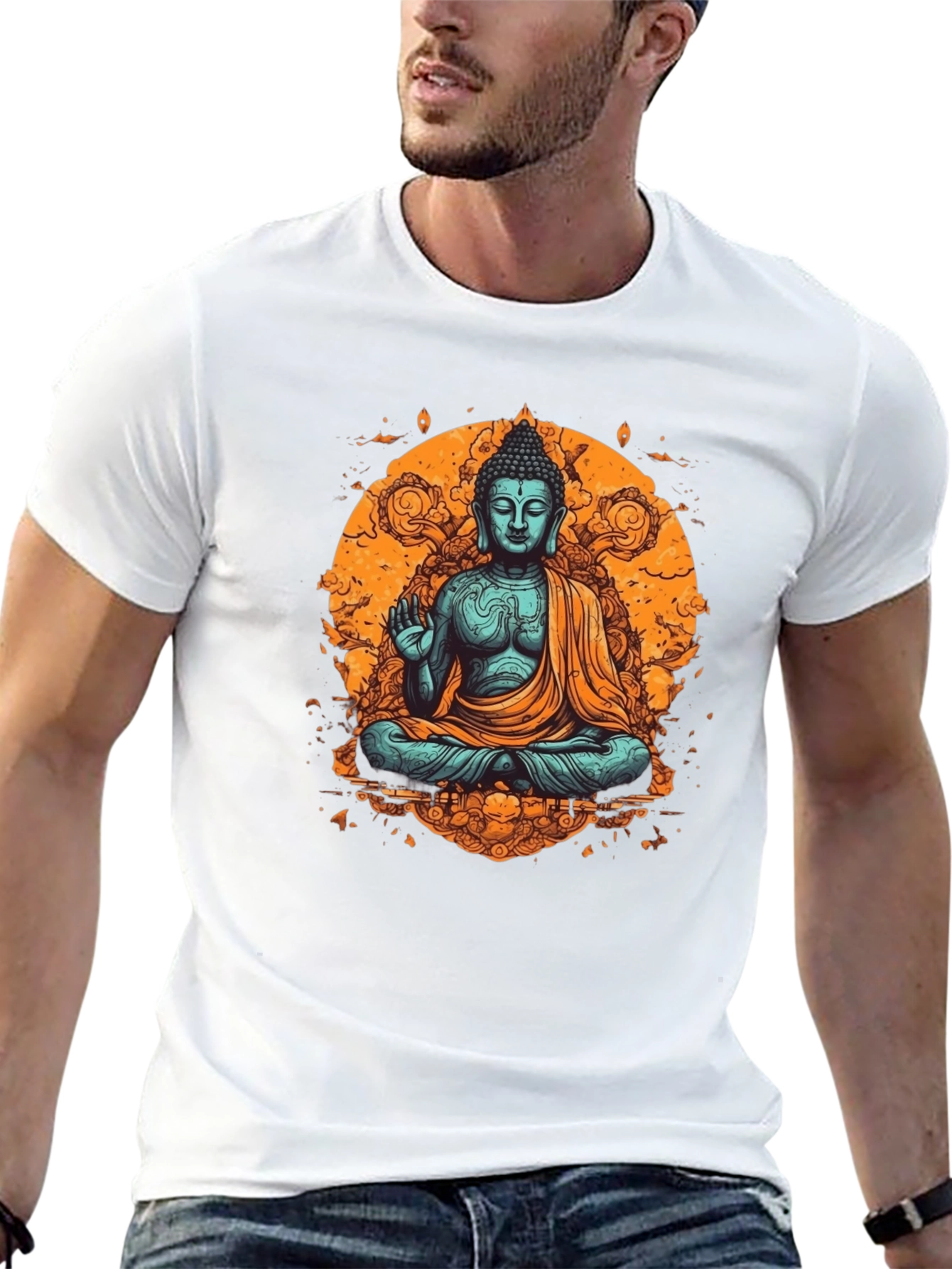 Buddha Graphic Black T-Shirt