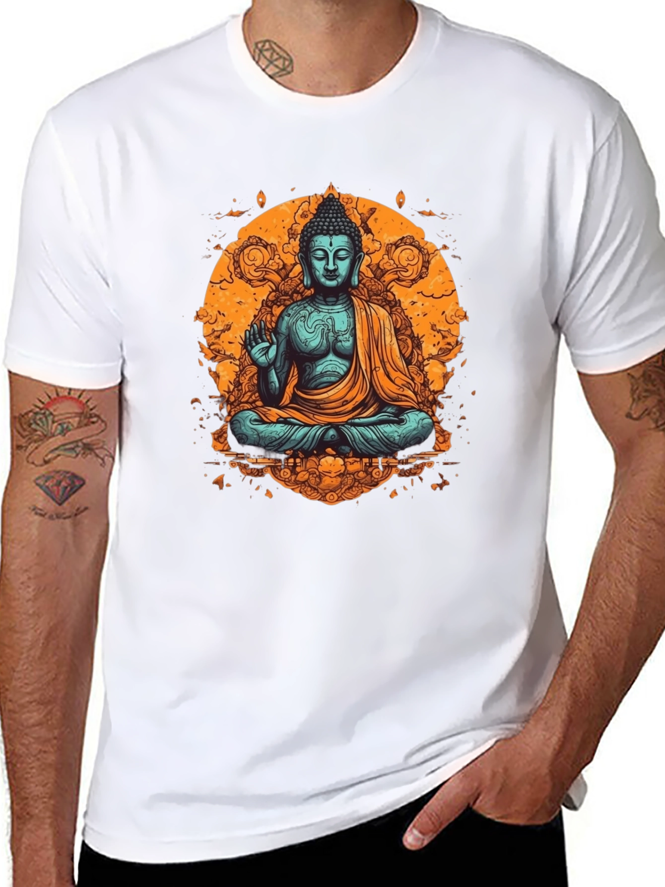 Buddha Graphic Black T-Shirt