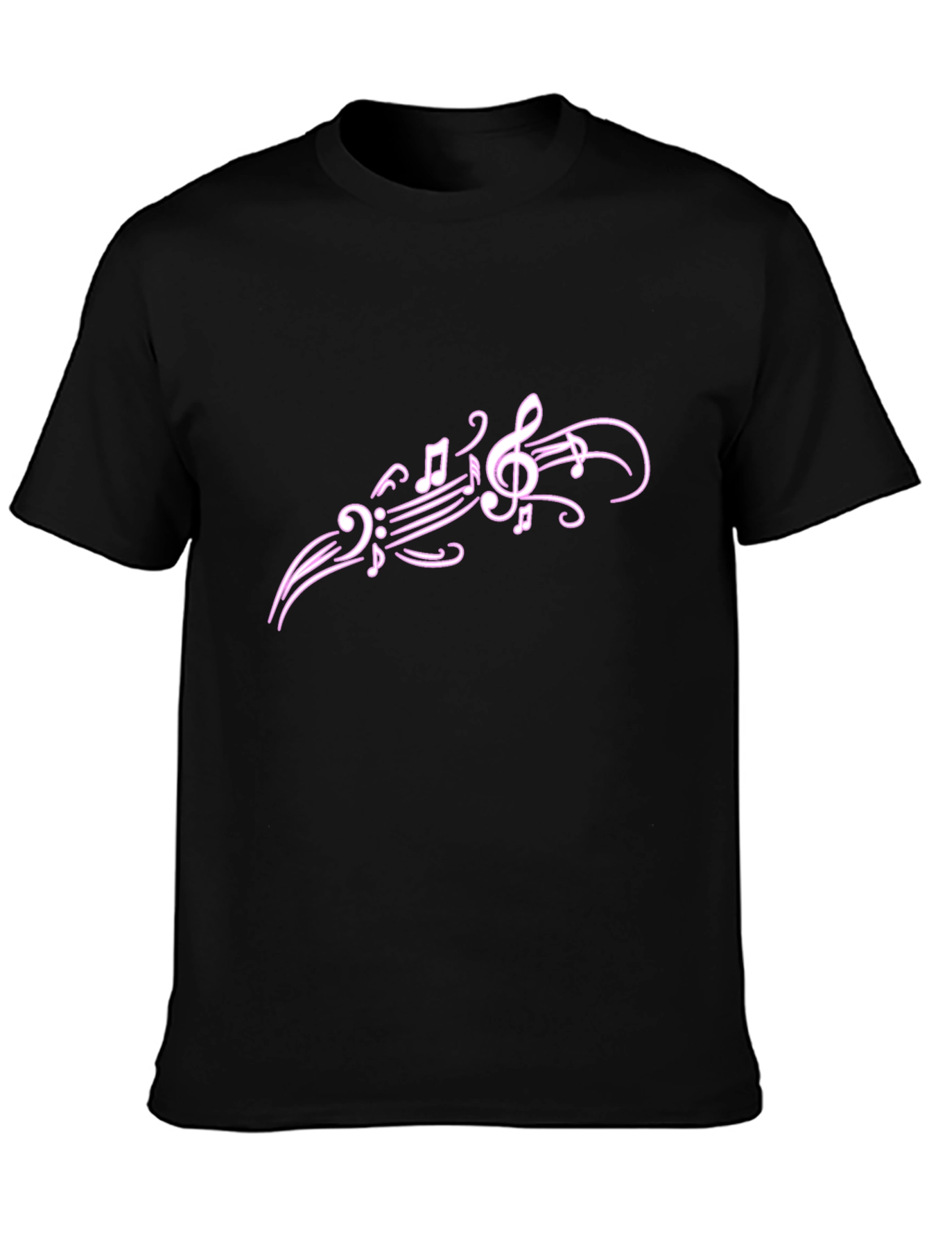 Music Notes Graphic T-Shirt - Casual Style