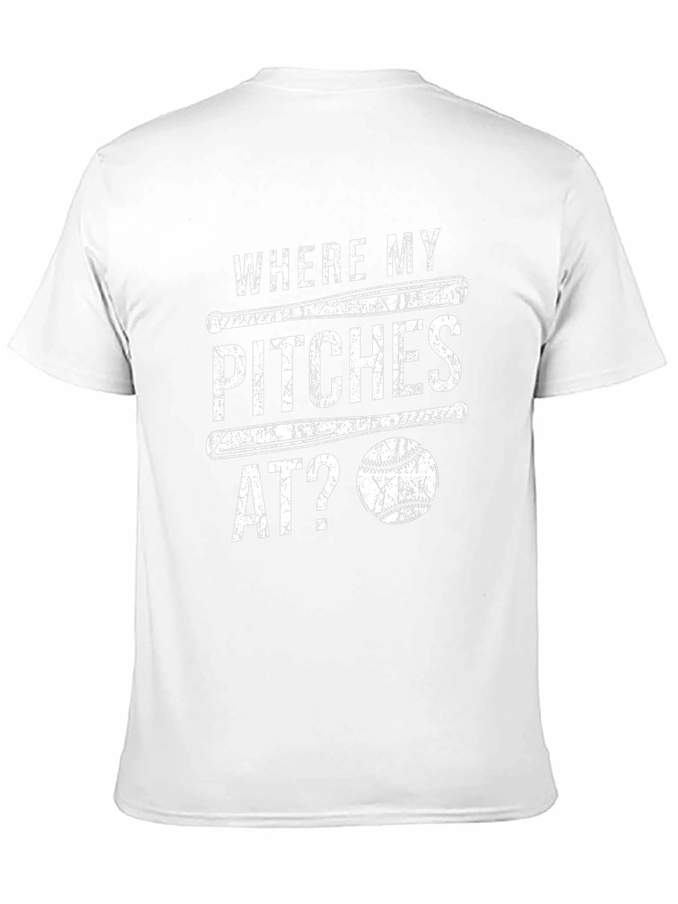 Where My Pitches At? Baseball Graphic T-Shirt