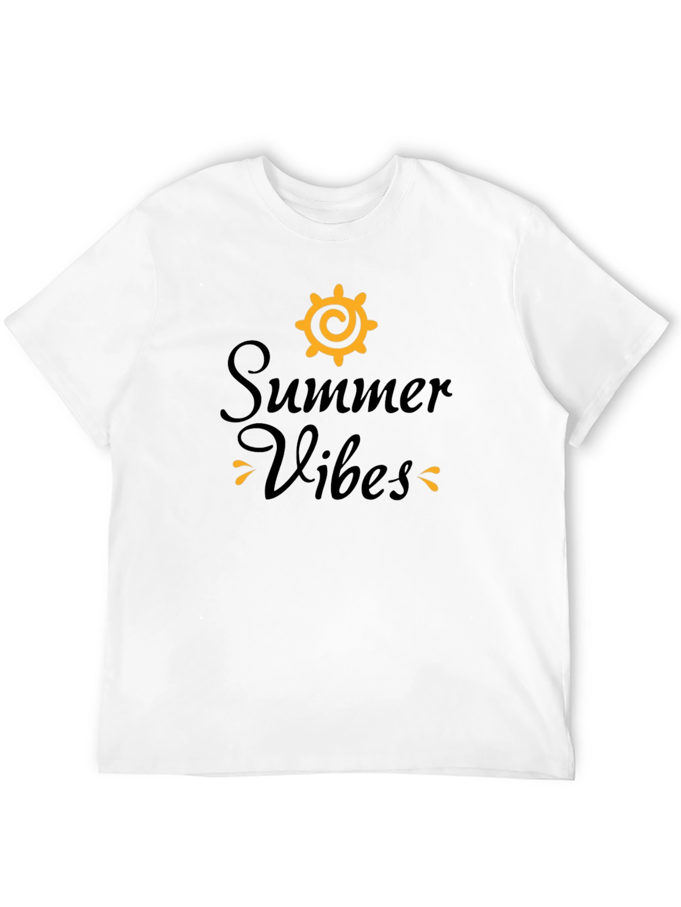 Summer Vibes Black Graphic Tee
