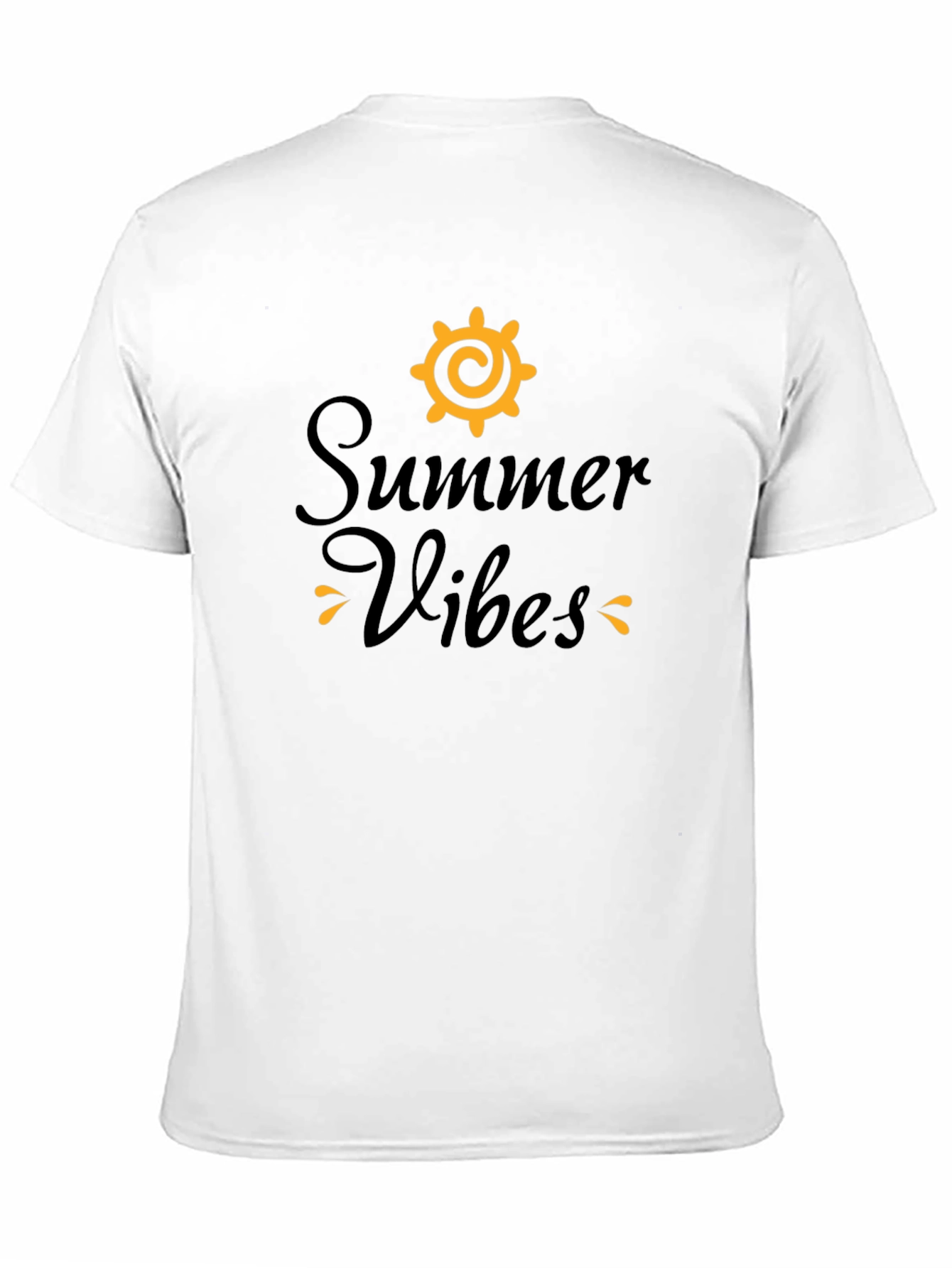 Summer Vibes Black Graphic Tee