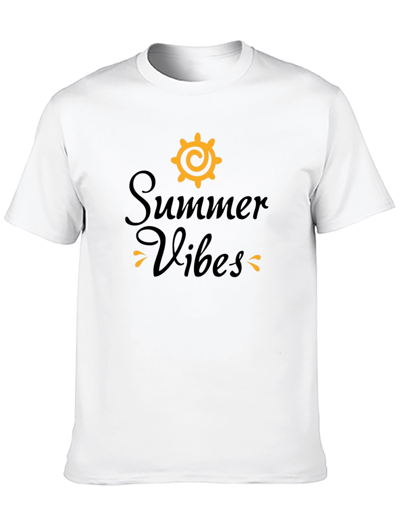Summer Vibes Black Graphic Tee