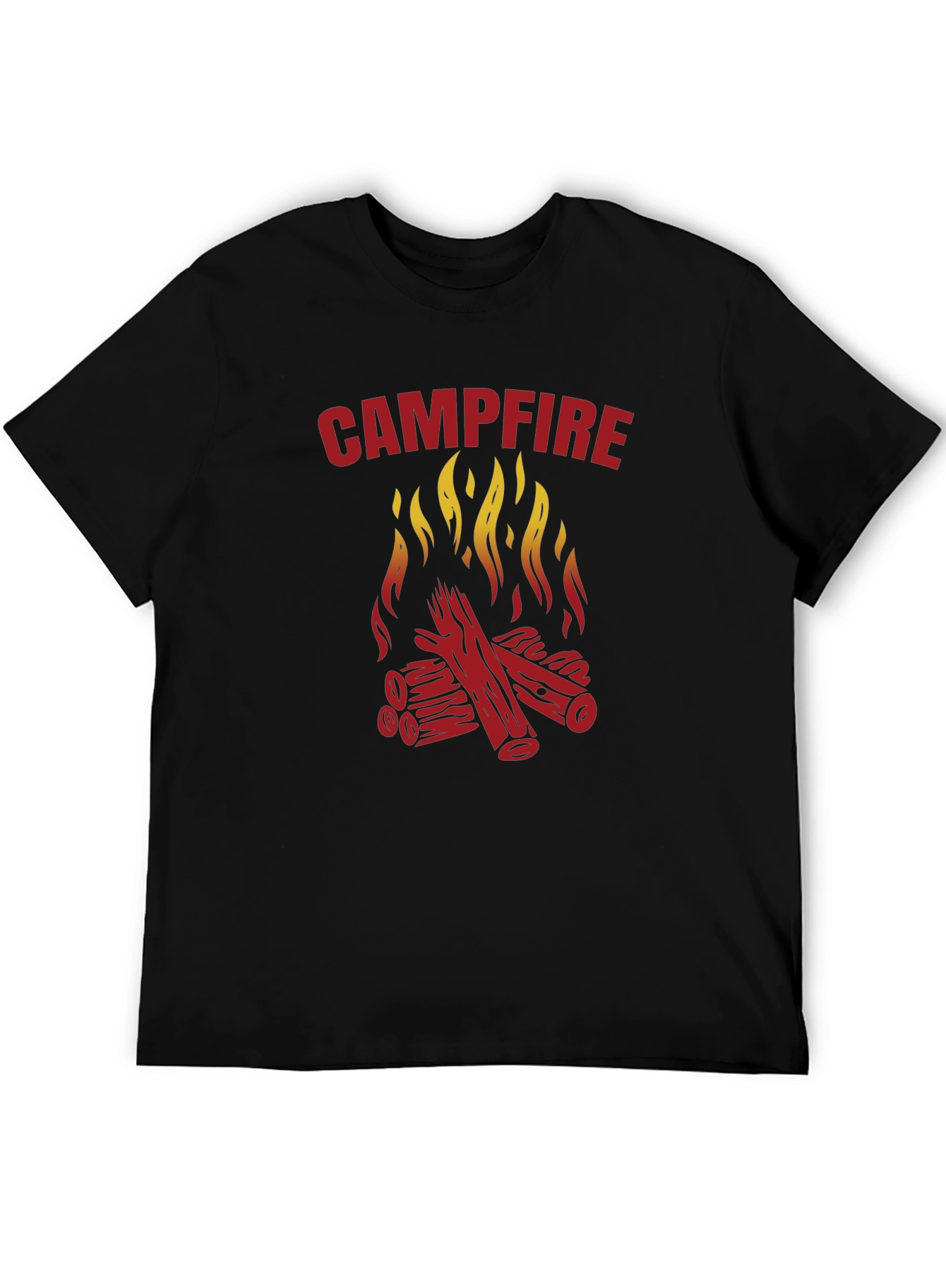 Campfire Graphic Tee - Outdoor Adventure Shirt