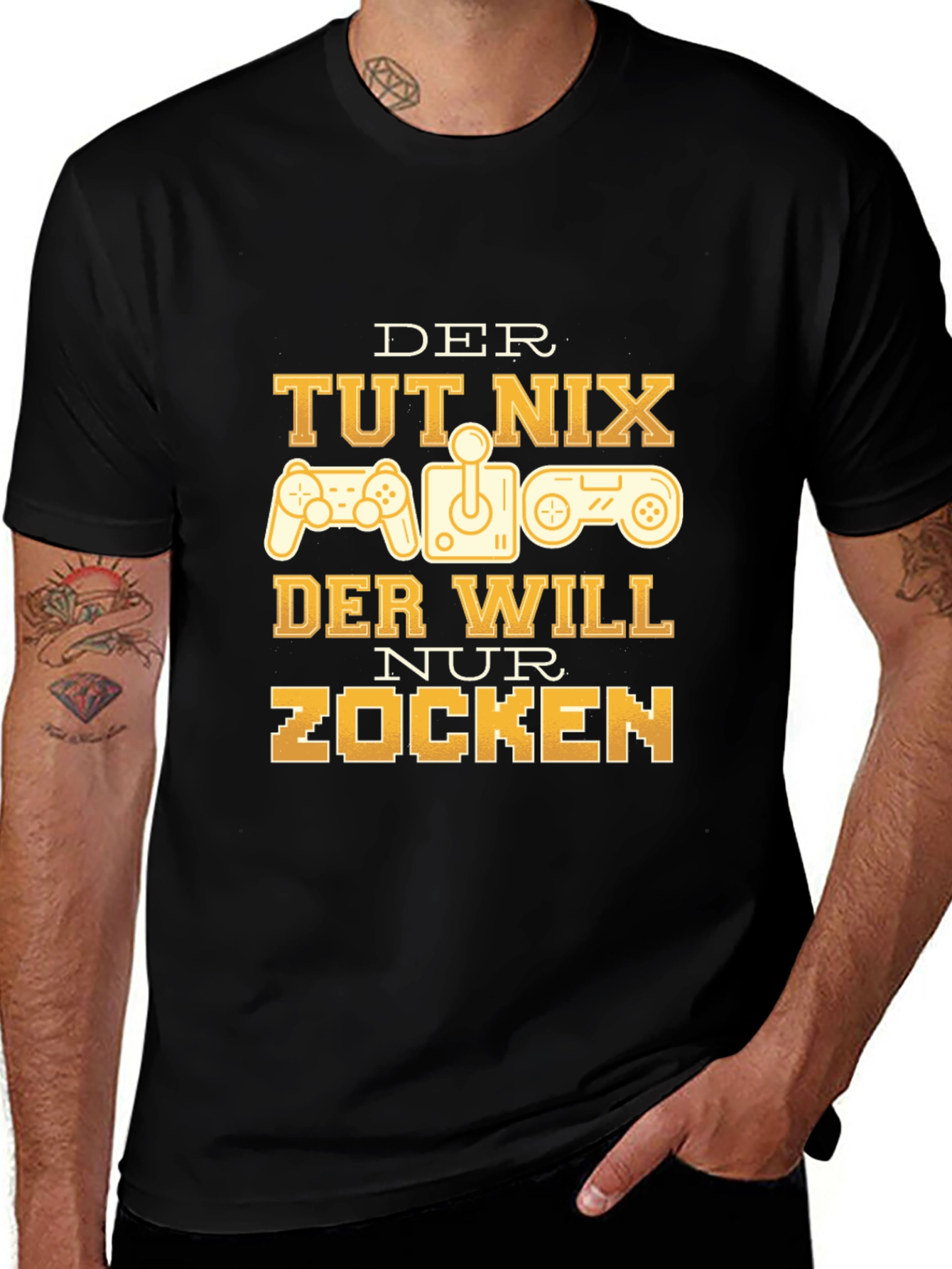 Gamer T-Shirt - Der Will Nur Zocken Graphic Tee