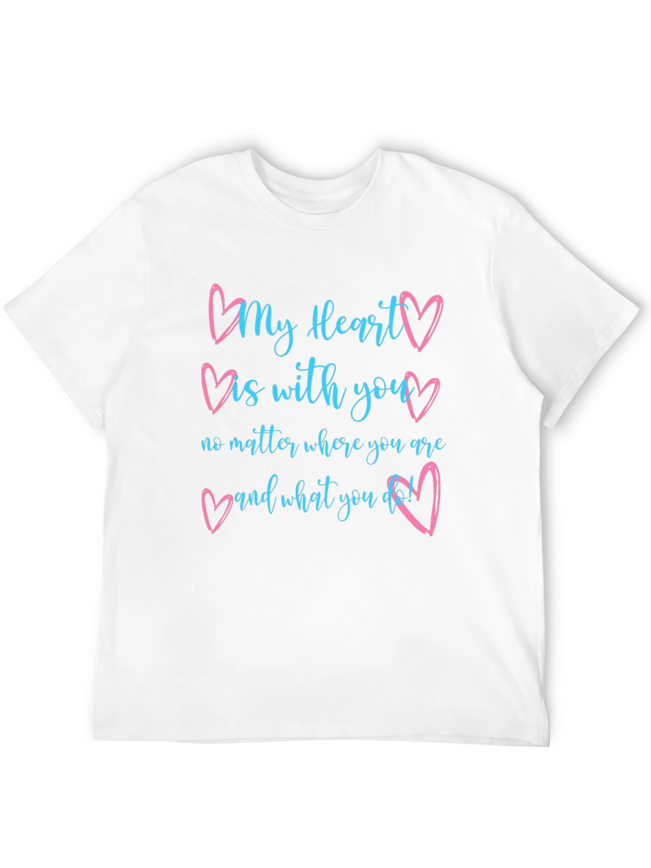 My Heart is With You Black Tee