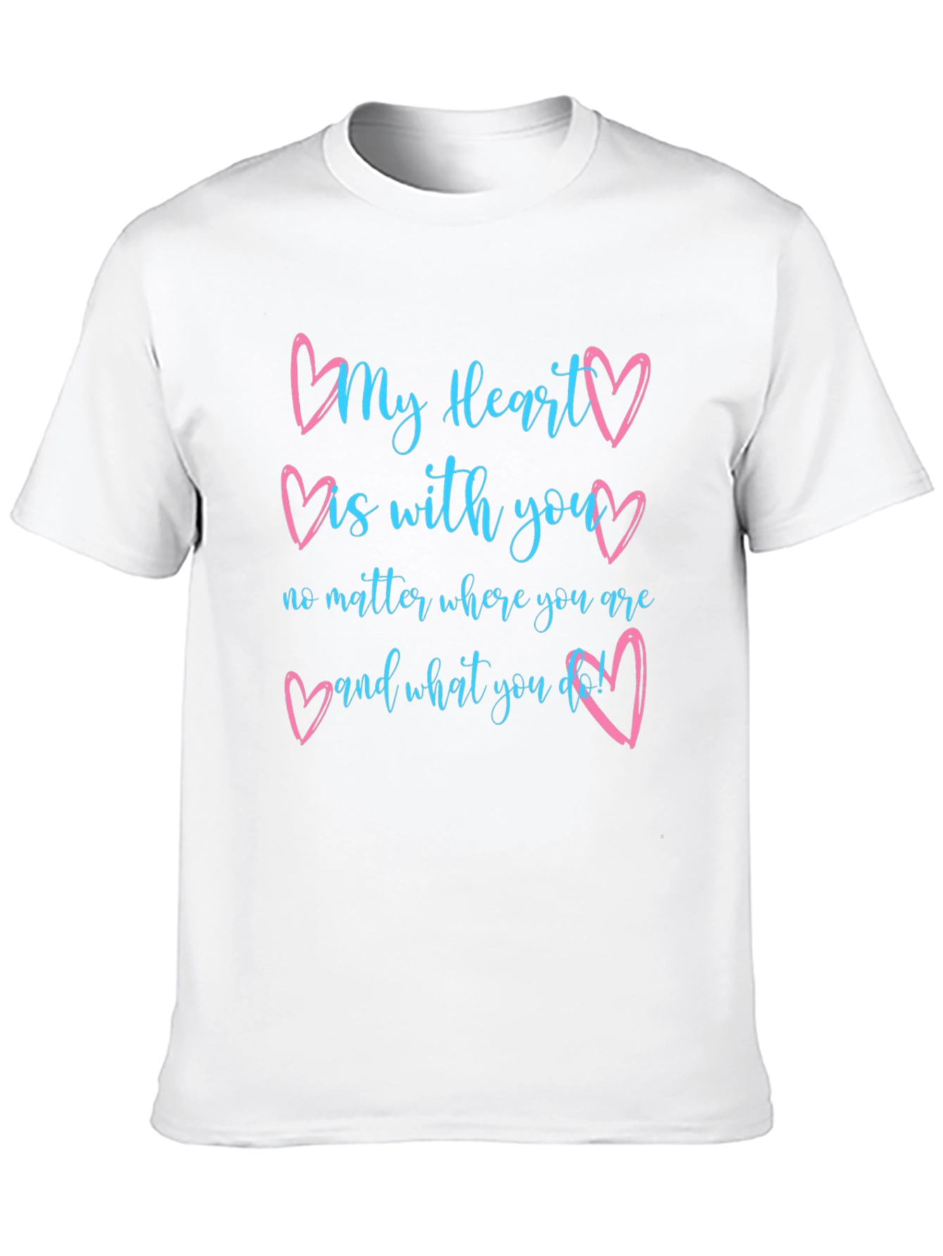 My Heart is With You Black Tee