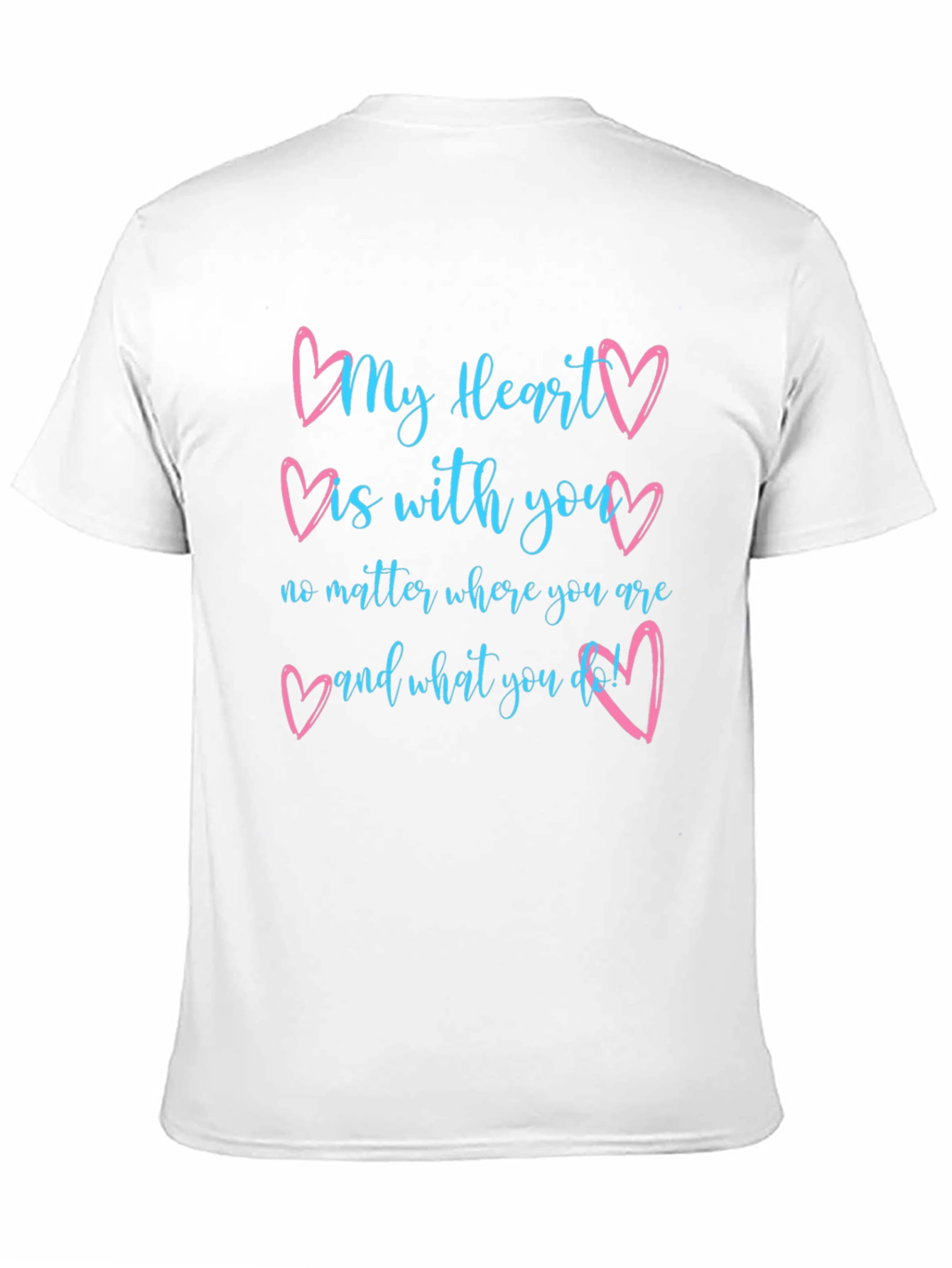 My Heart is With You Black Tee