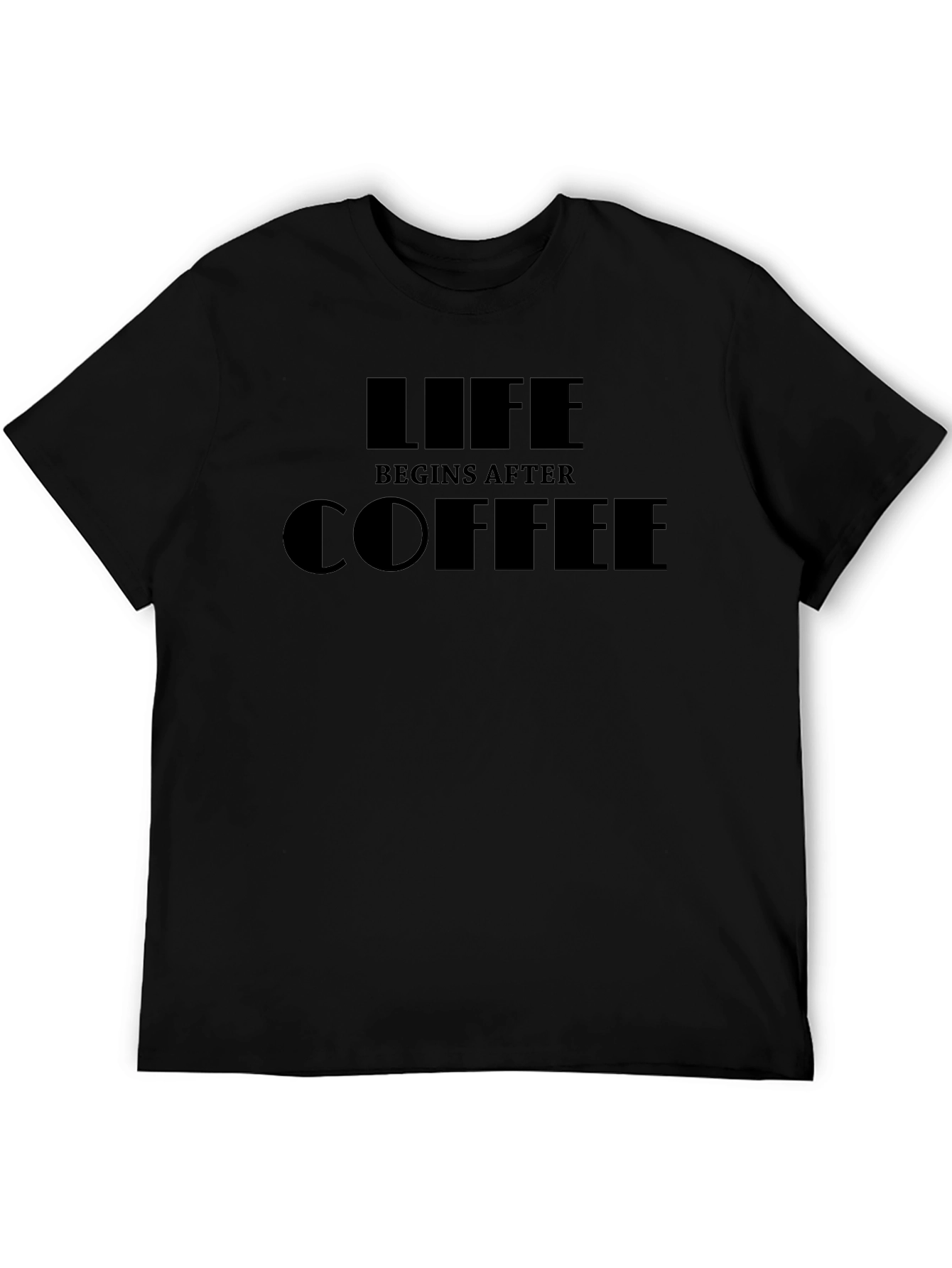 Life Begins After Coffee T-Shirt - Funny Graphic Tee