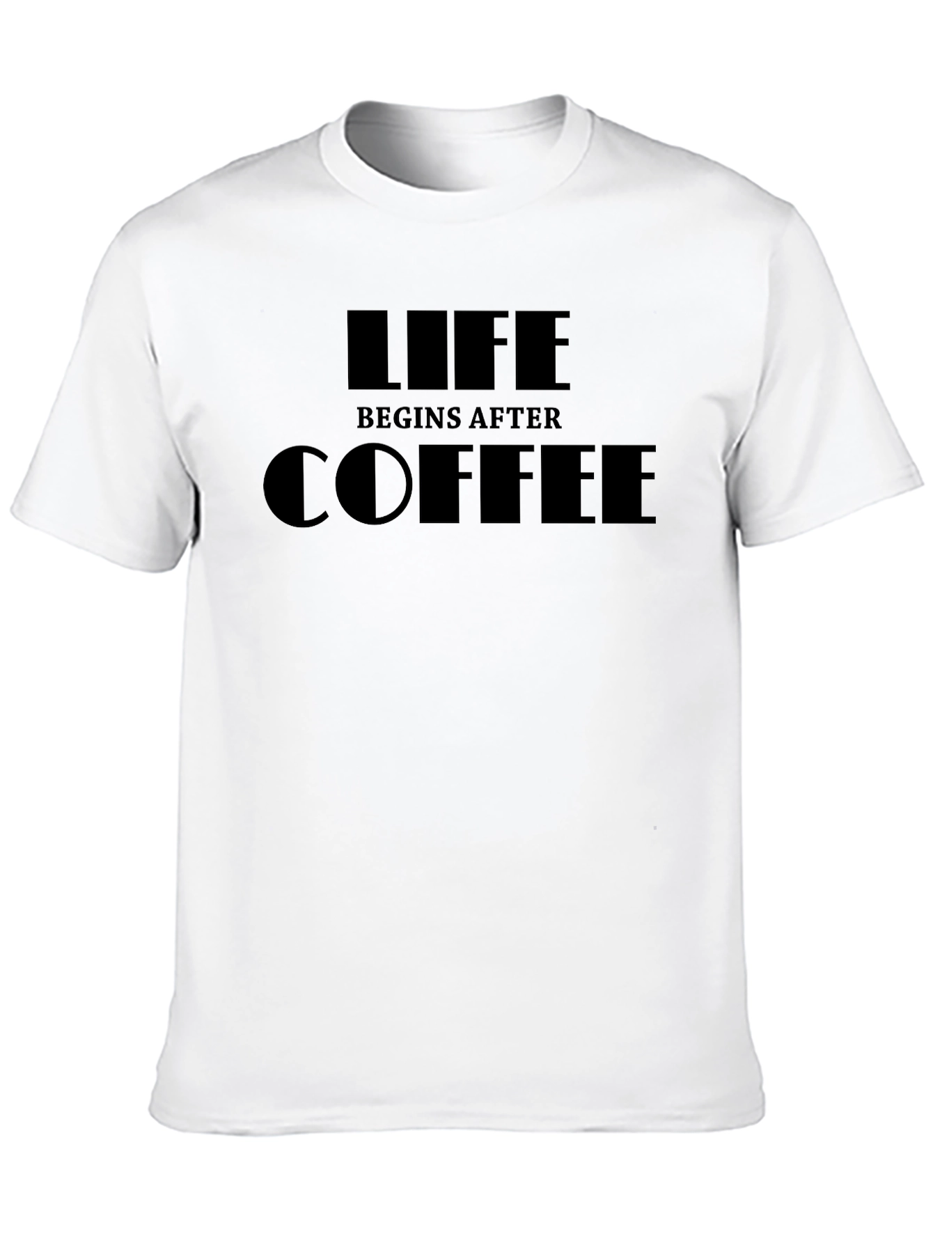 Life Begins After Coffee T-Shirt - Funny Graphic Tee