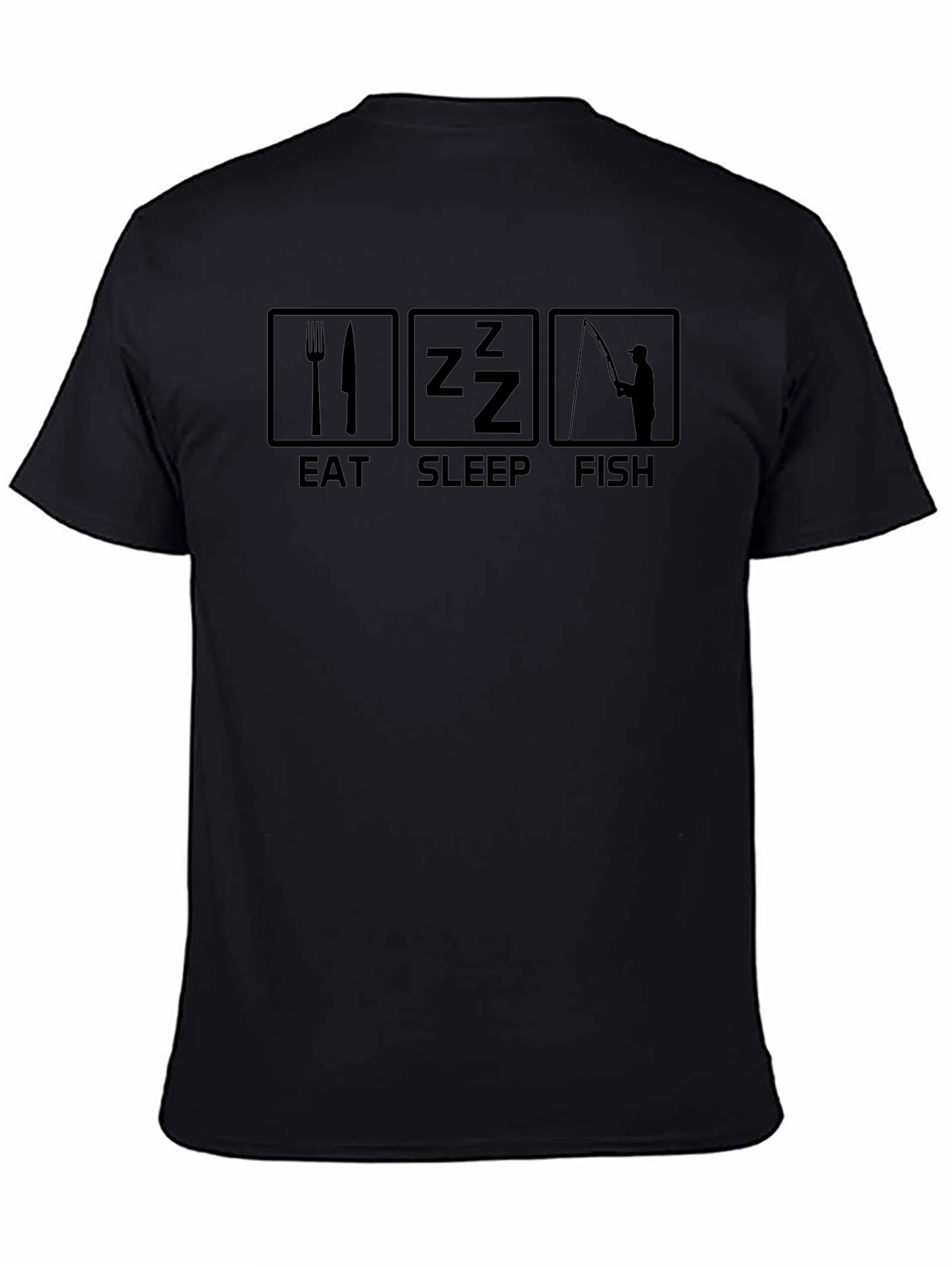 Eat Sleep Fish T-Shirt - Fishing Hobby Apparel