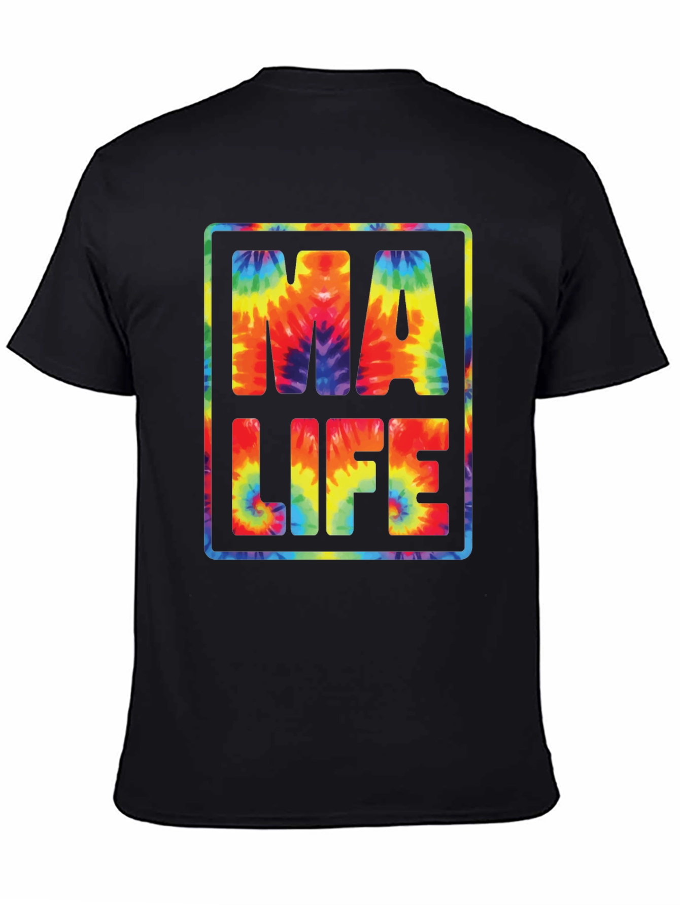 Tie-Dye MA LIFE Graphic T-Shirt