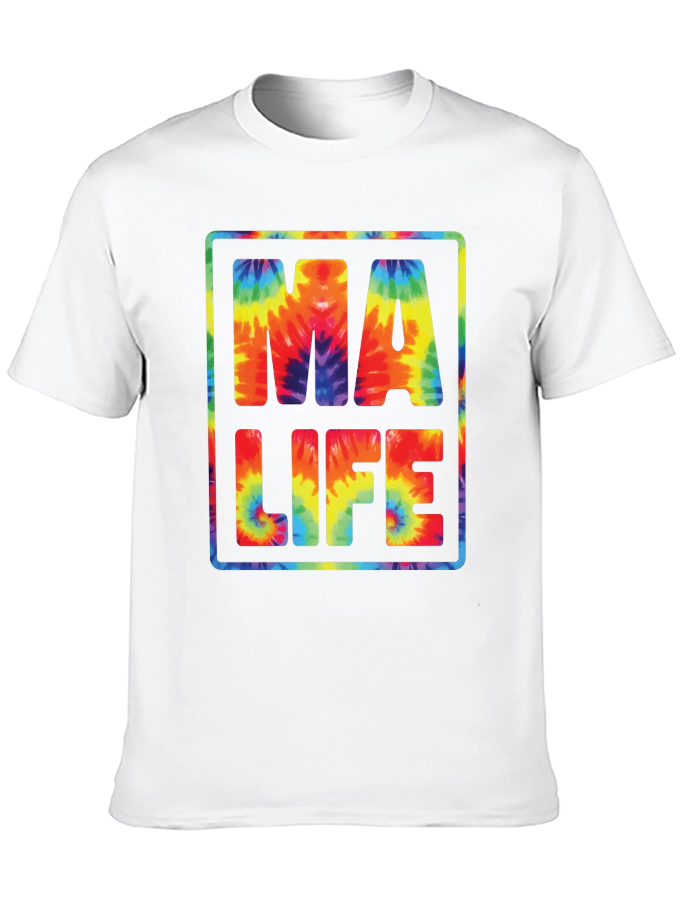 Tie-Dye MA LIFE Graphic T-Shirt