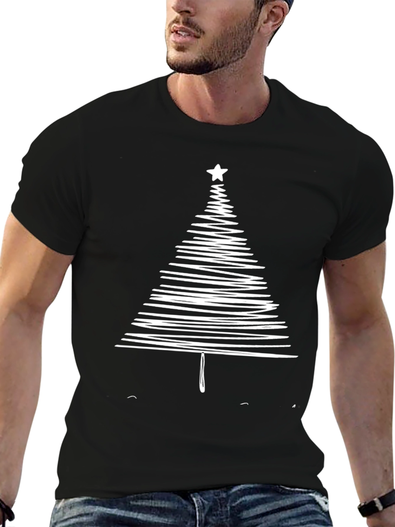 Christmas Tree Graphic Tee - Holiday Style