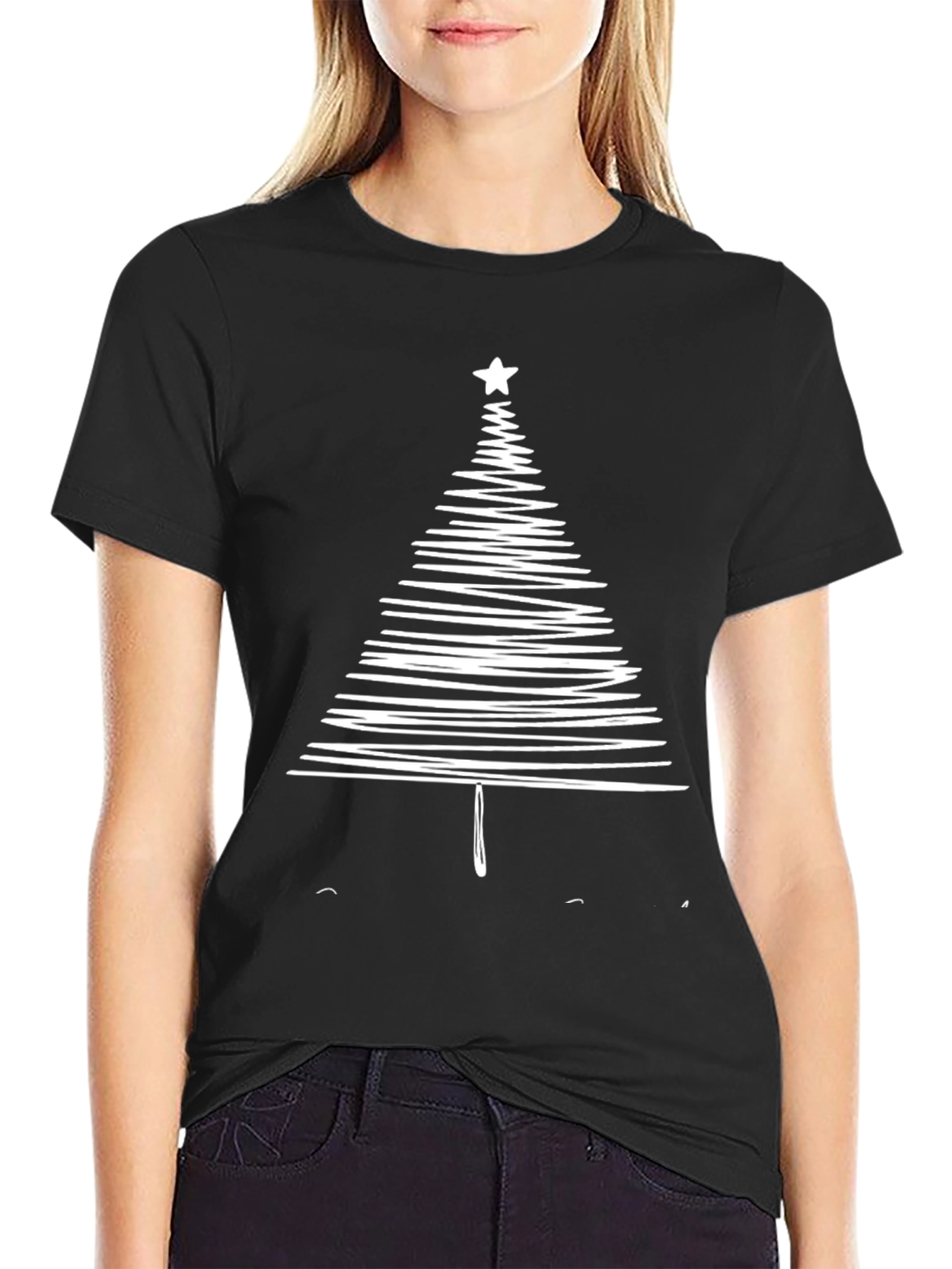 Christmas Tree Graphic Tee - Holiday Style