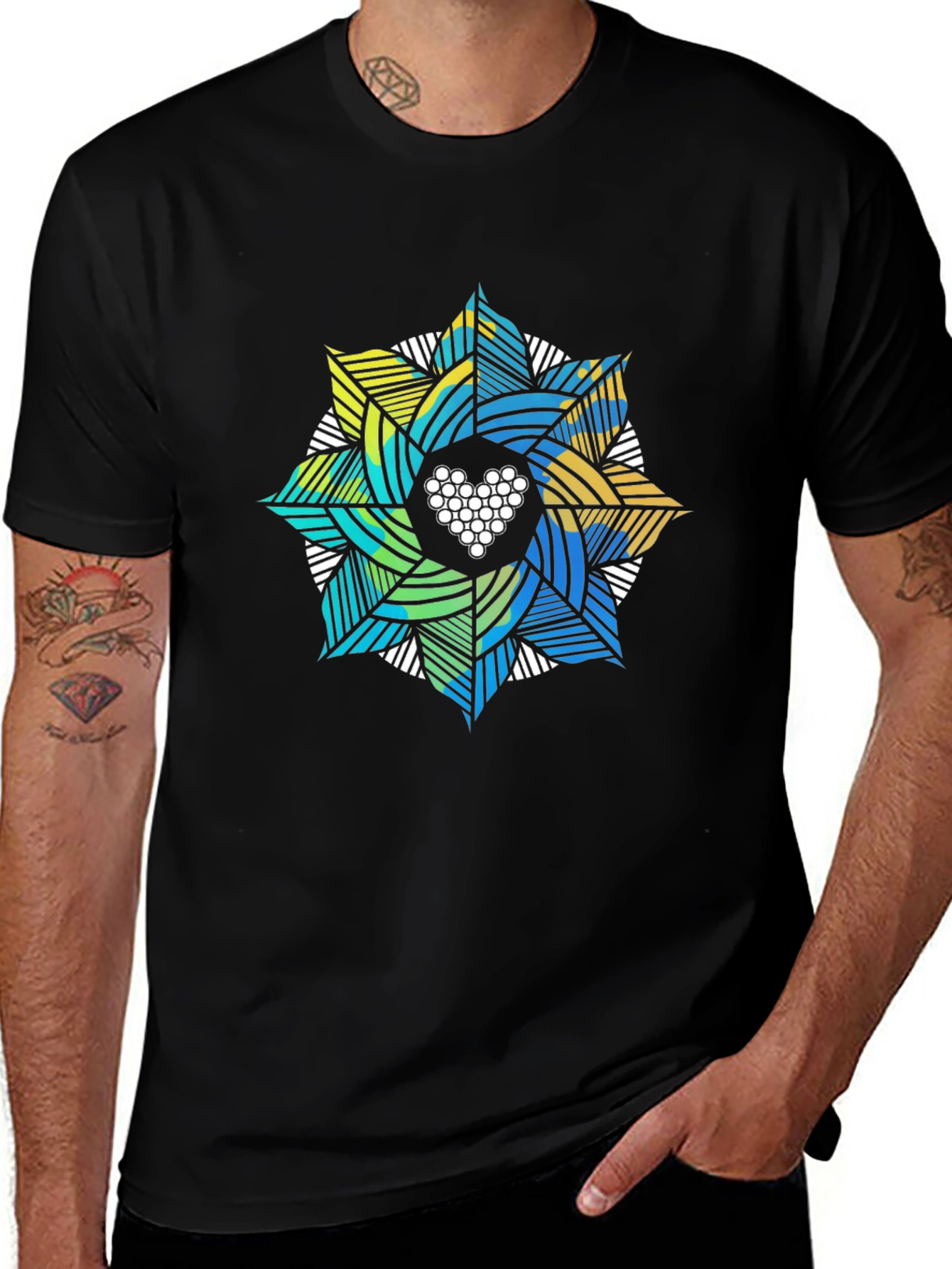 Billiard Ball Mandala T-Shirt
